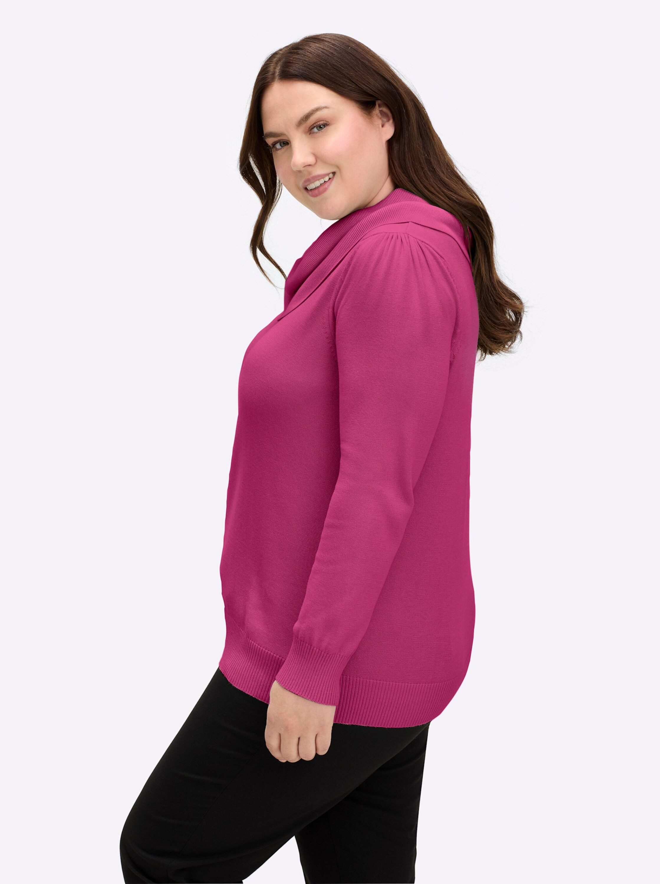 Witt Strickpullover Pullover Langarm Materialmix