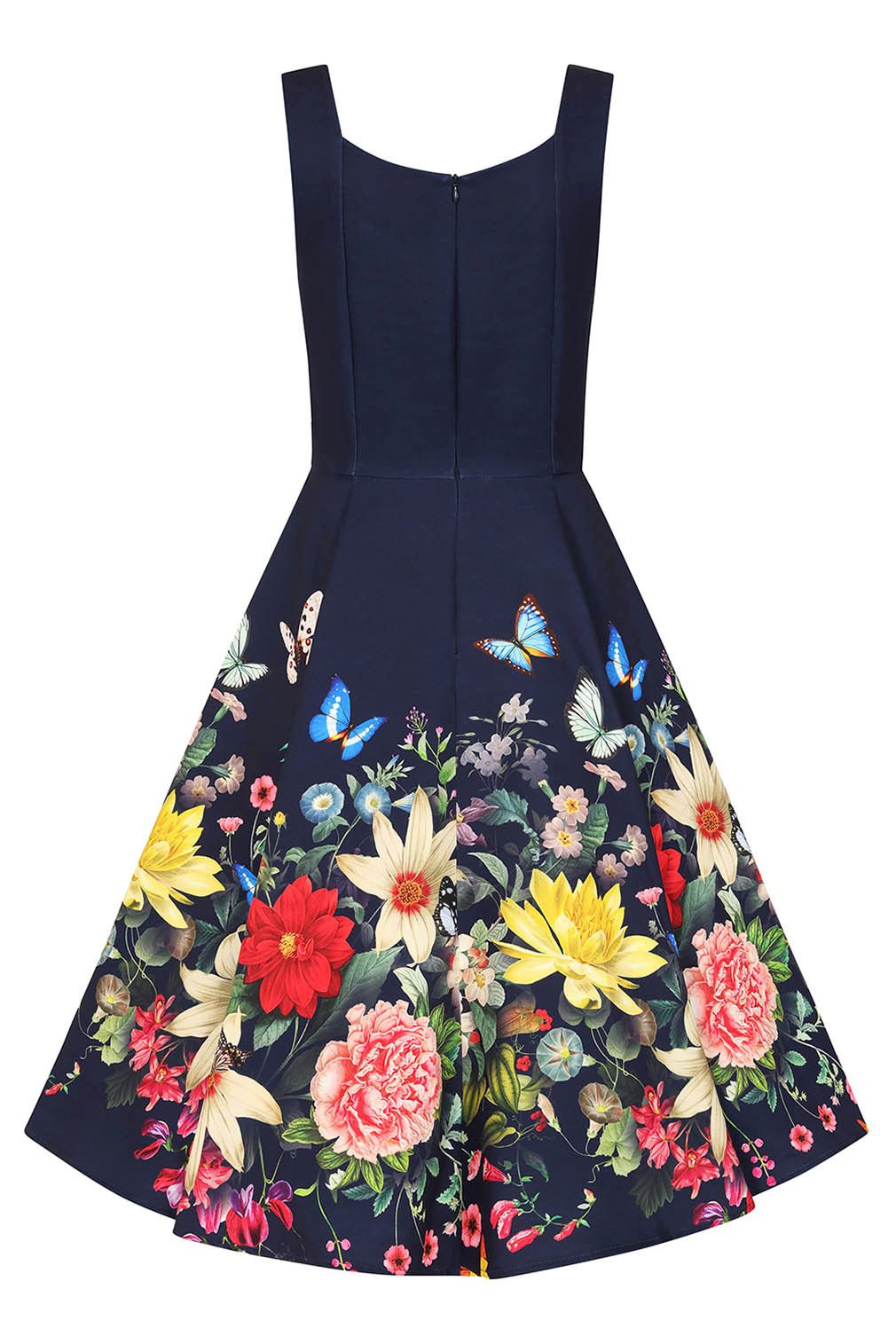 Hearts & Roses London A-Linien-Kleid Moonlight Butterfly Schmetterling Vintage 50er