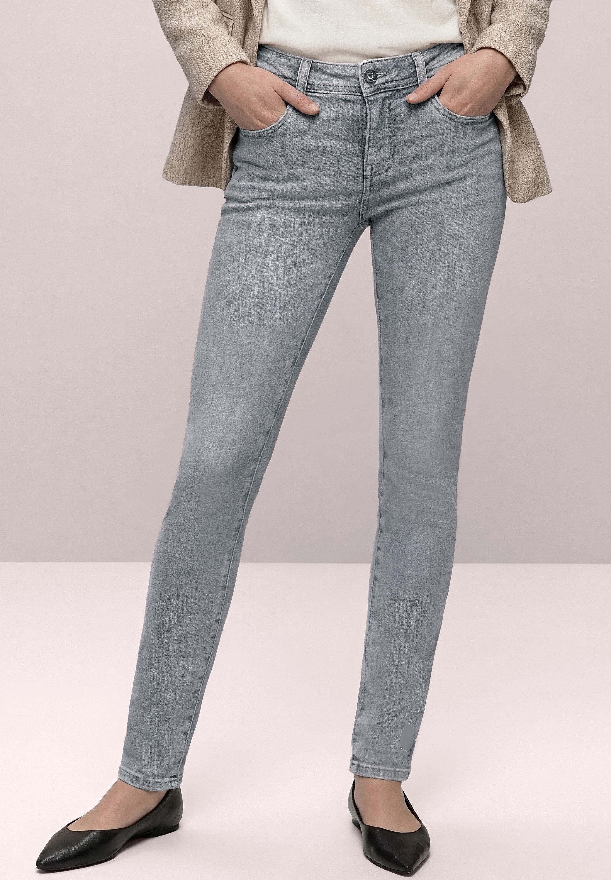 STREET ONE Slim-fit-Jeans im Denim Look