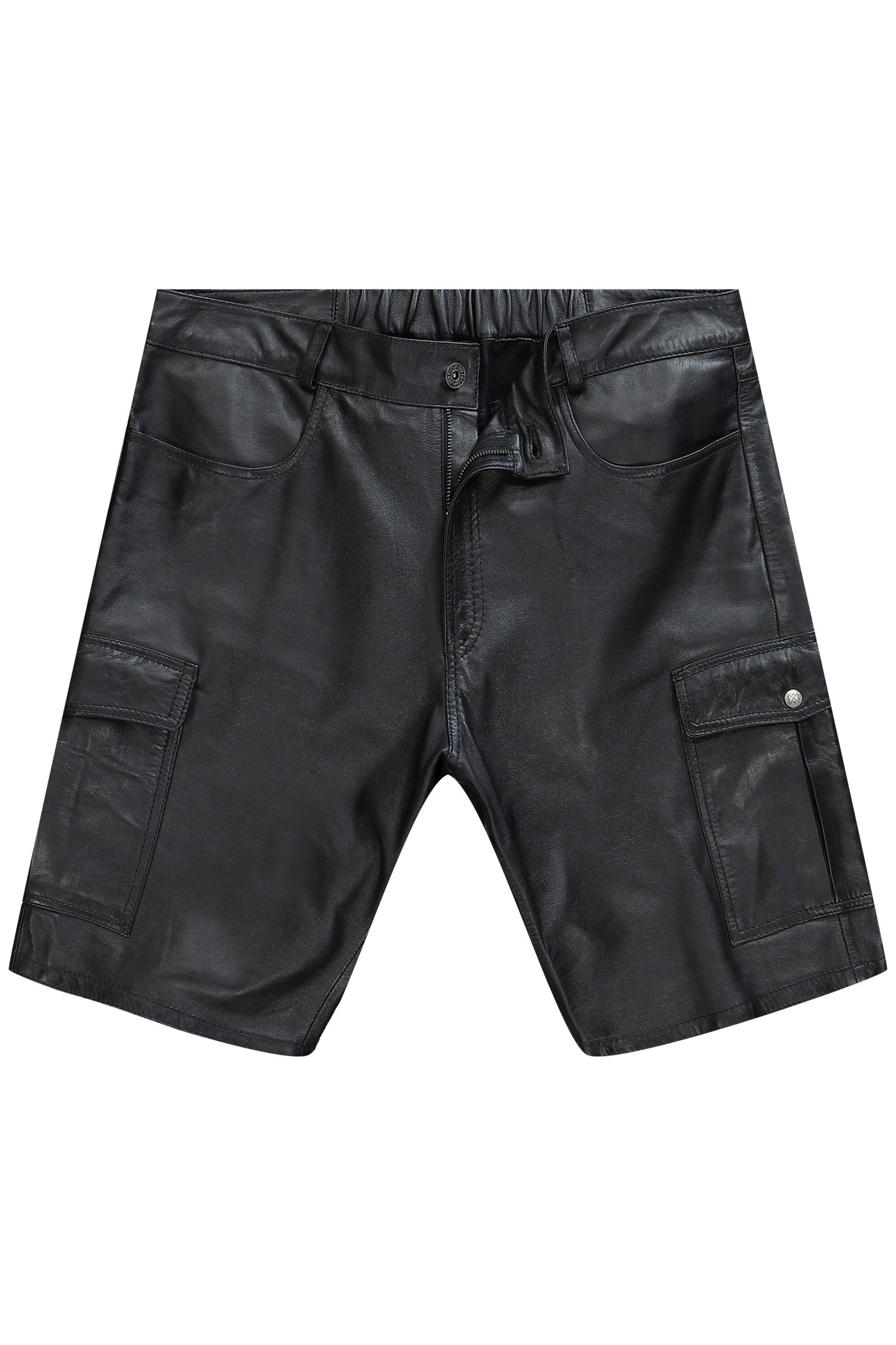 JP1880 Lederhose Leder-Cargobermuda Leder Lamm-Nappaleder günstig online kaufen