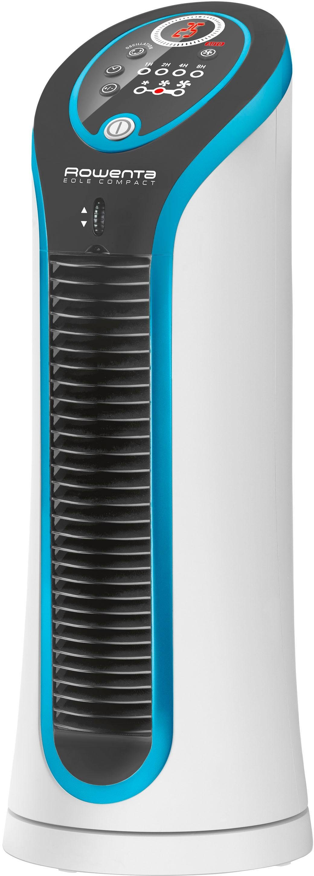 Rowenta Tischturmventilator Eole Compact VU6210F0, 3 Geschwindigkeiten, Timer, Eco-Funktion