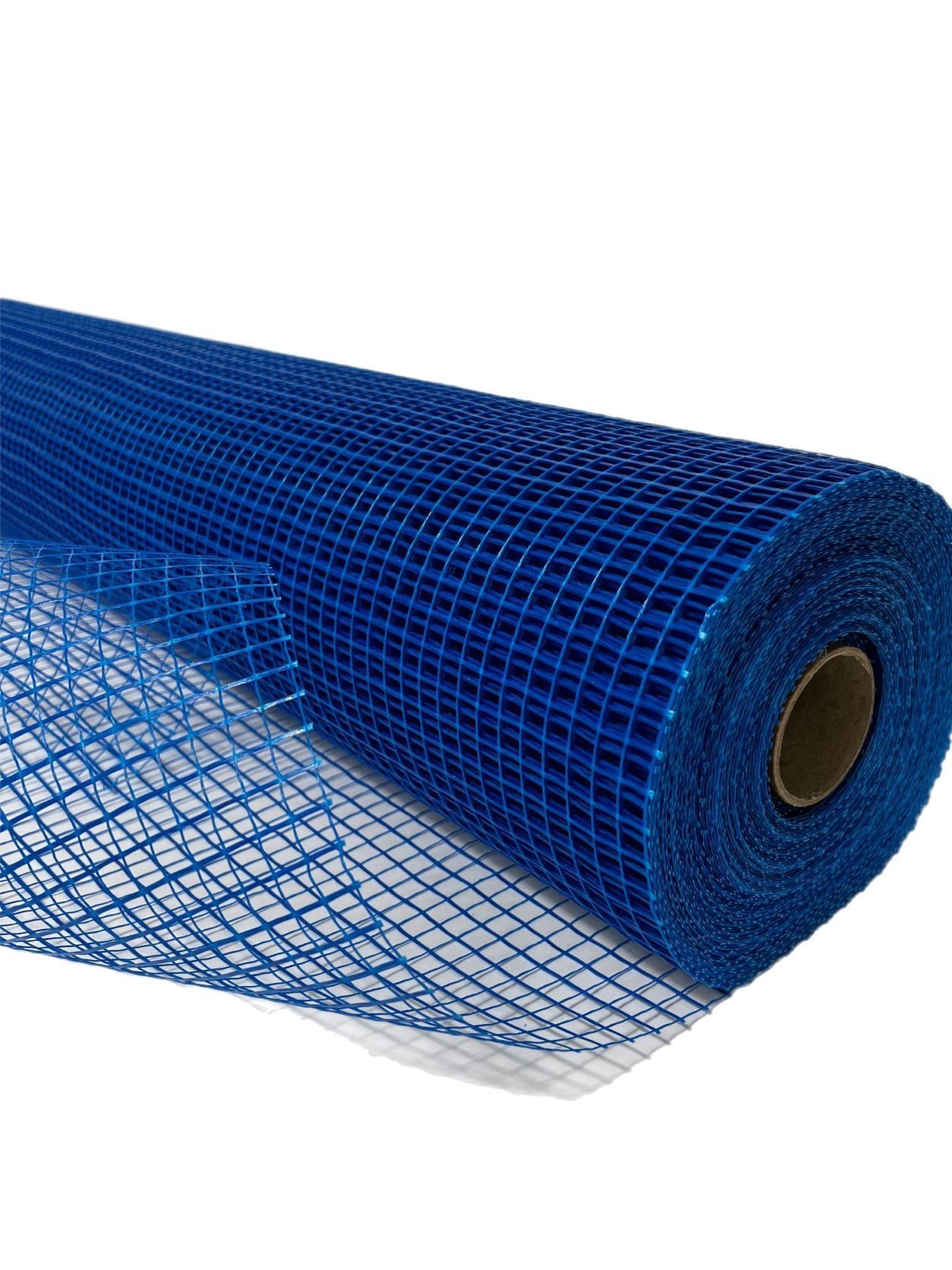 VaGo-Tools Glaswolle 110g/m² 500m² Putzgewebe Glasfasergewebe Blau