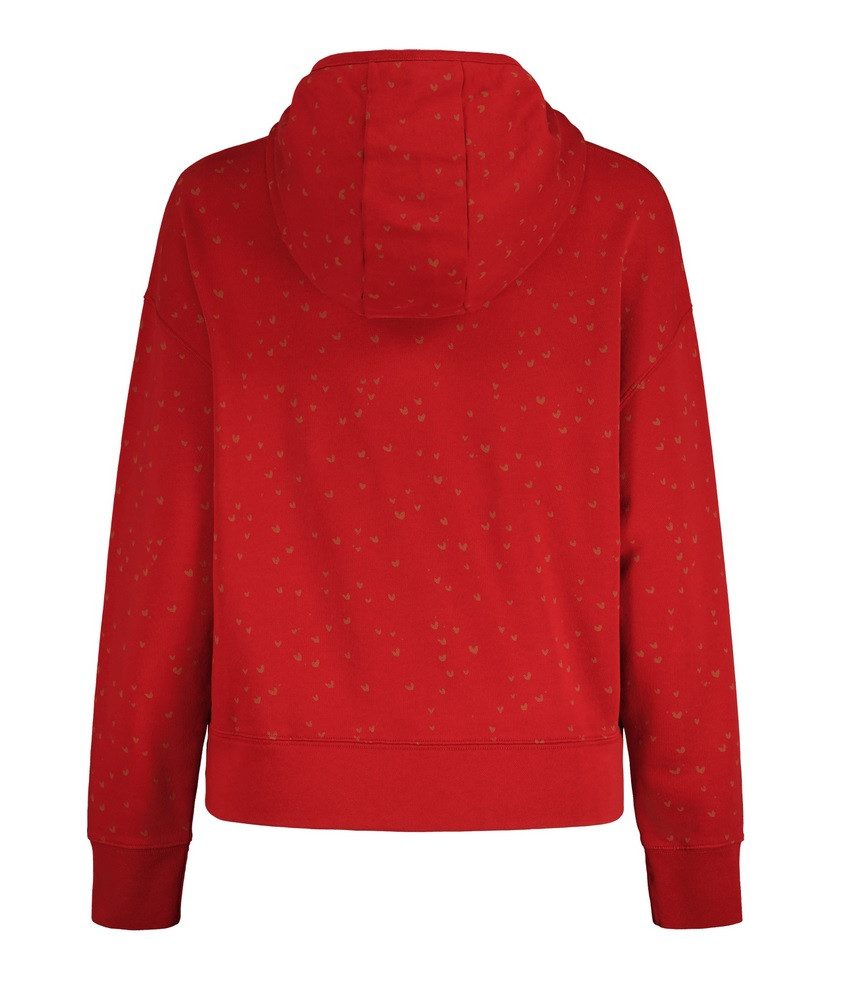 Maloja Kapuzenpullover Organic Sweat Hoody (Bio-Baumwolle) rot Damen