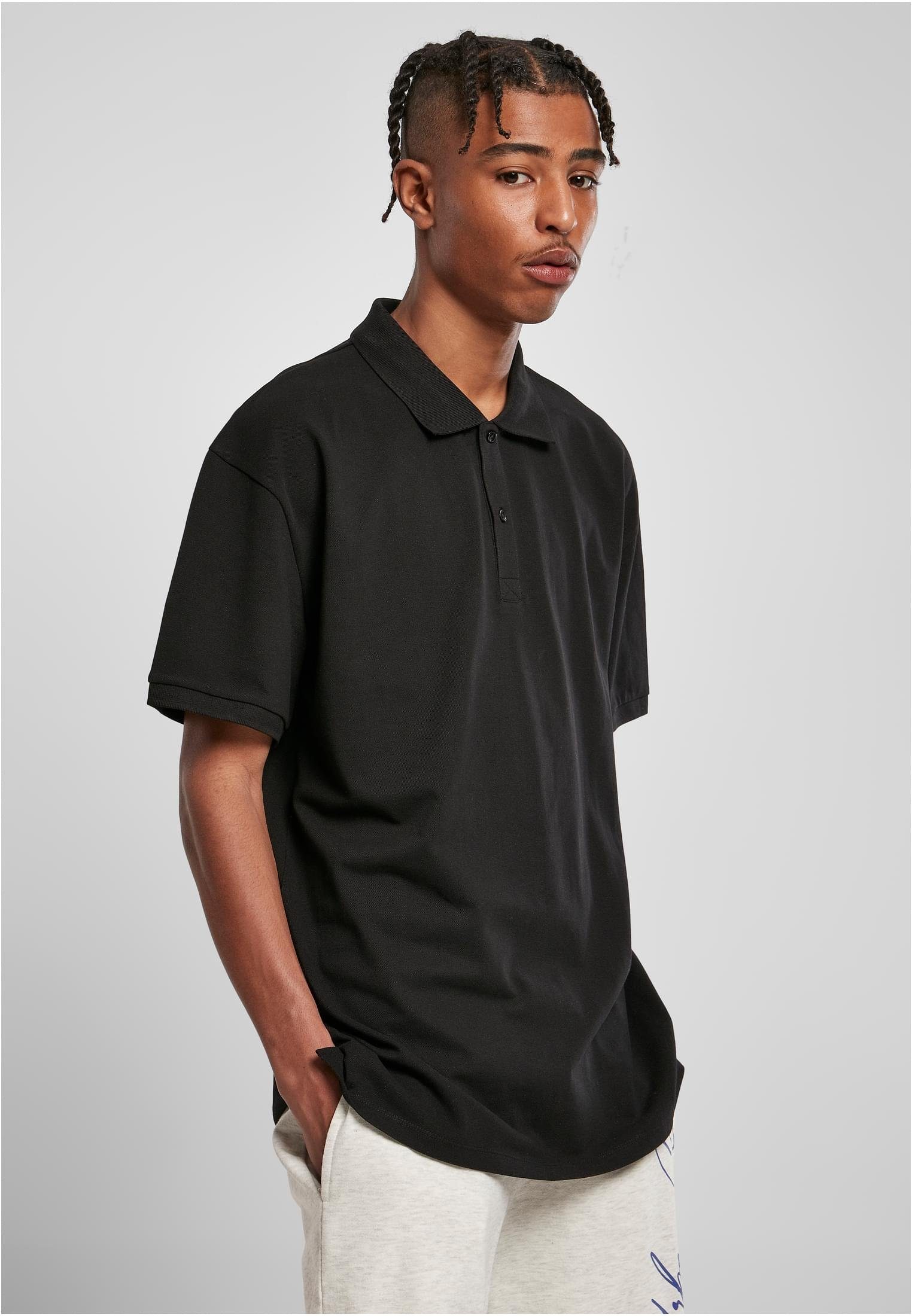 black Poloshirt URBAN (1-tlg) CLASSICS Oversized Polo Herren