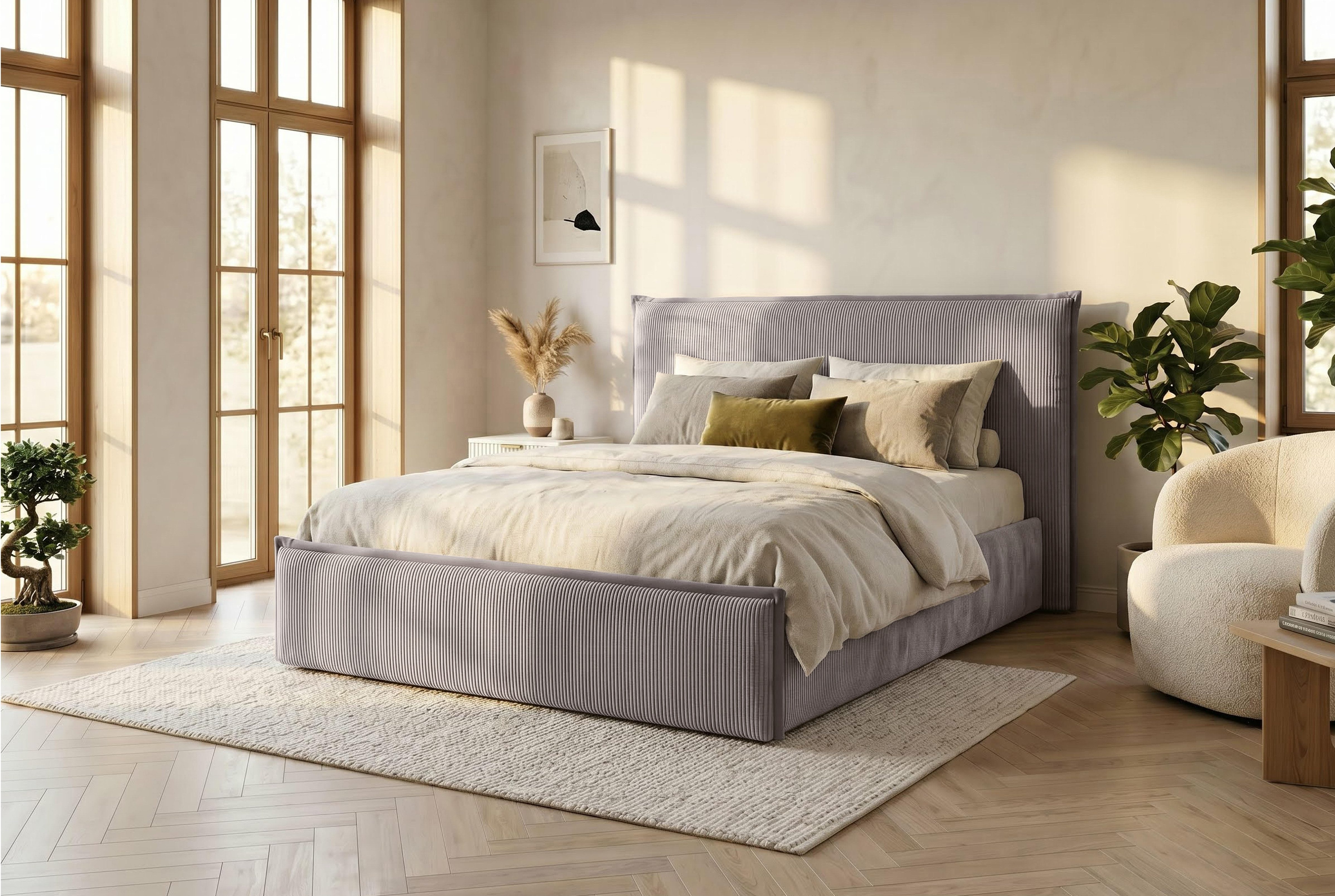 OTTO home Polsterbett MARLA, mit hochwertigem Cord-Bezug