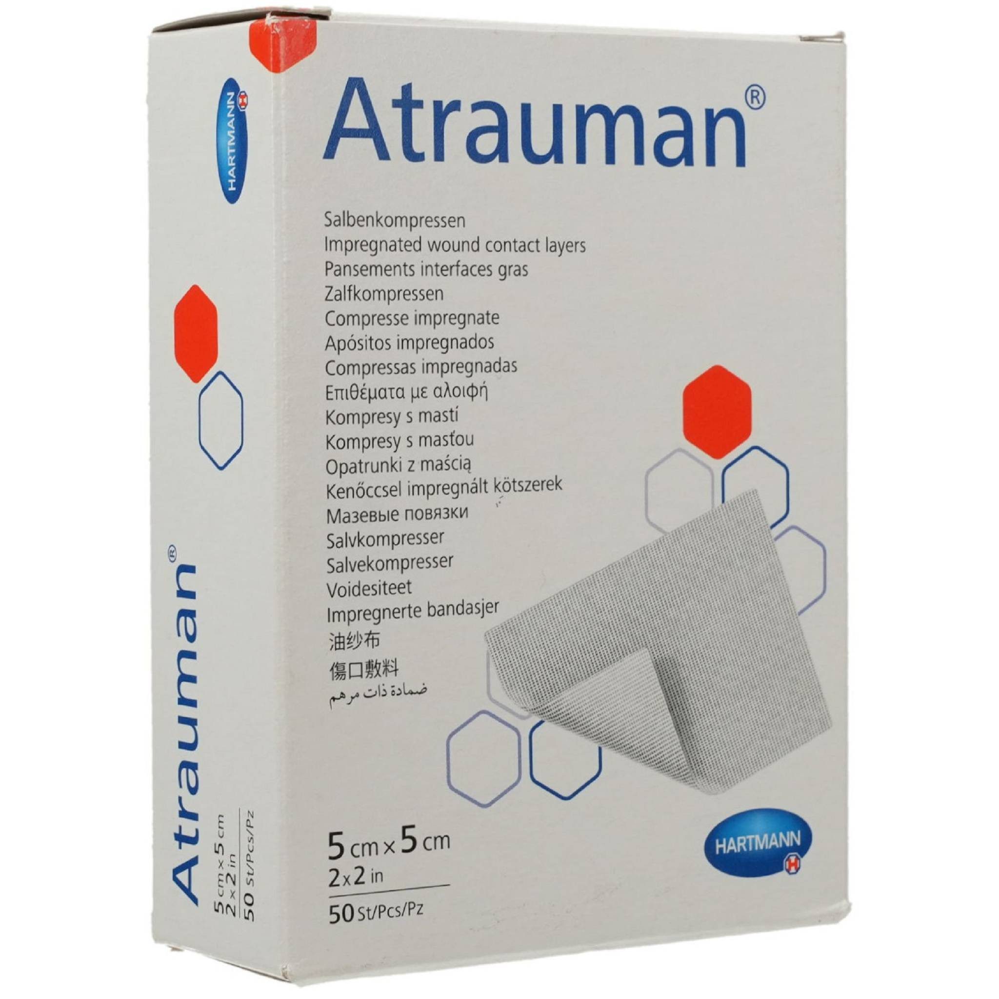 HARTMANN Fixierpflaster ATRAUMAN 5x5 cm steril Kompressen 50St