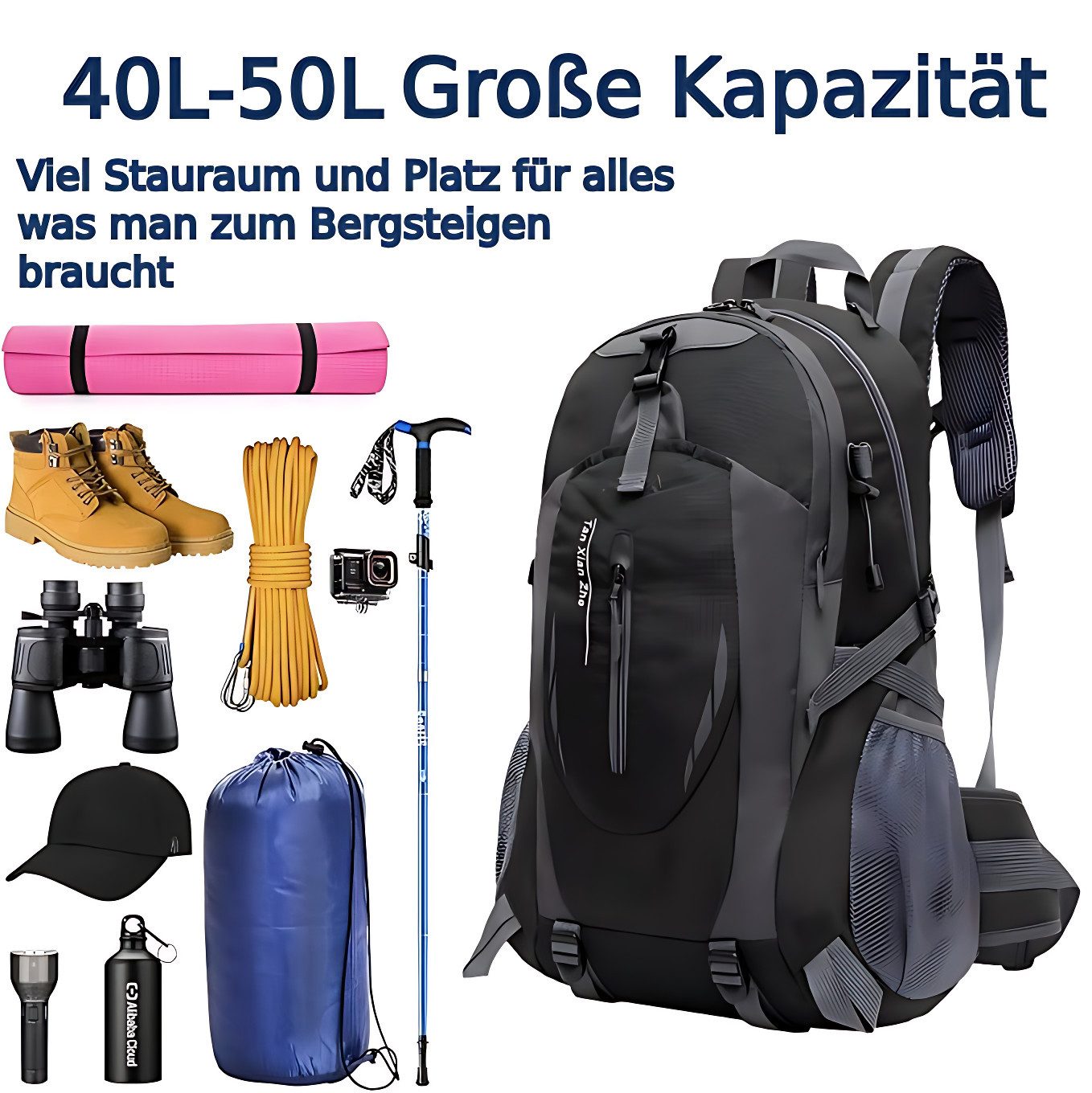 ibettertec Wanderrucksack,30L Trekkingrucksack Reiserucksack Outdoorrucksac günstig online kaufen
