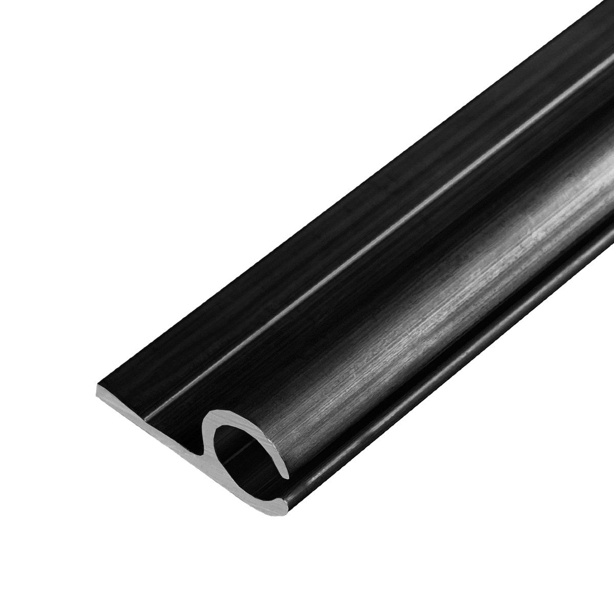 LYSEL® U-Laufschiene Kederschiene Kederleiste Aluminium grau günstig online kaufen