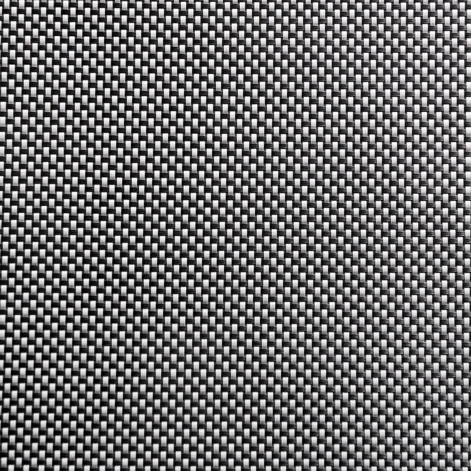 Platzset, weiß/schwarz APS, mit umgenähten Rand, abwischbar, cm Schmalband, (6-St), leicht 45x33