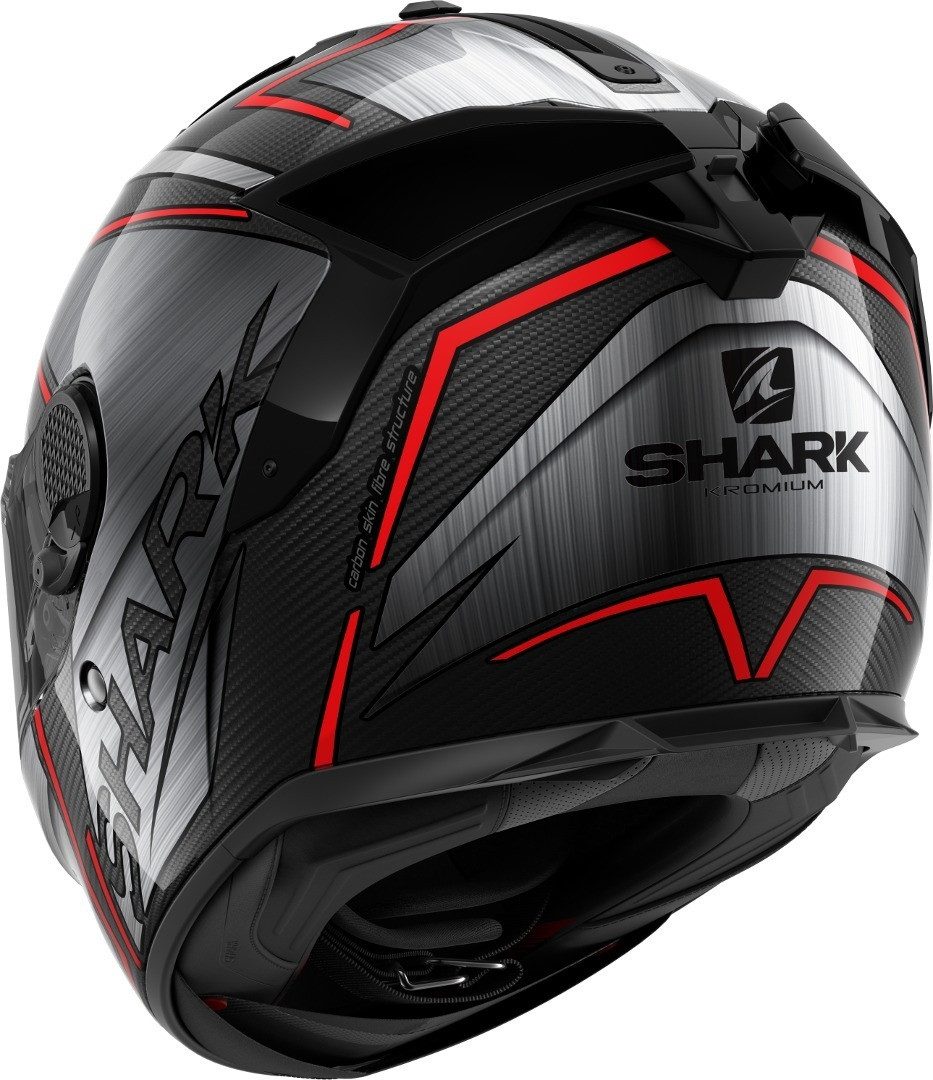 Shark Motorradhelm Spartan GT Carbon Kromium Helm, integriertes Sonnenvisier