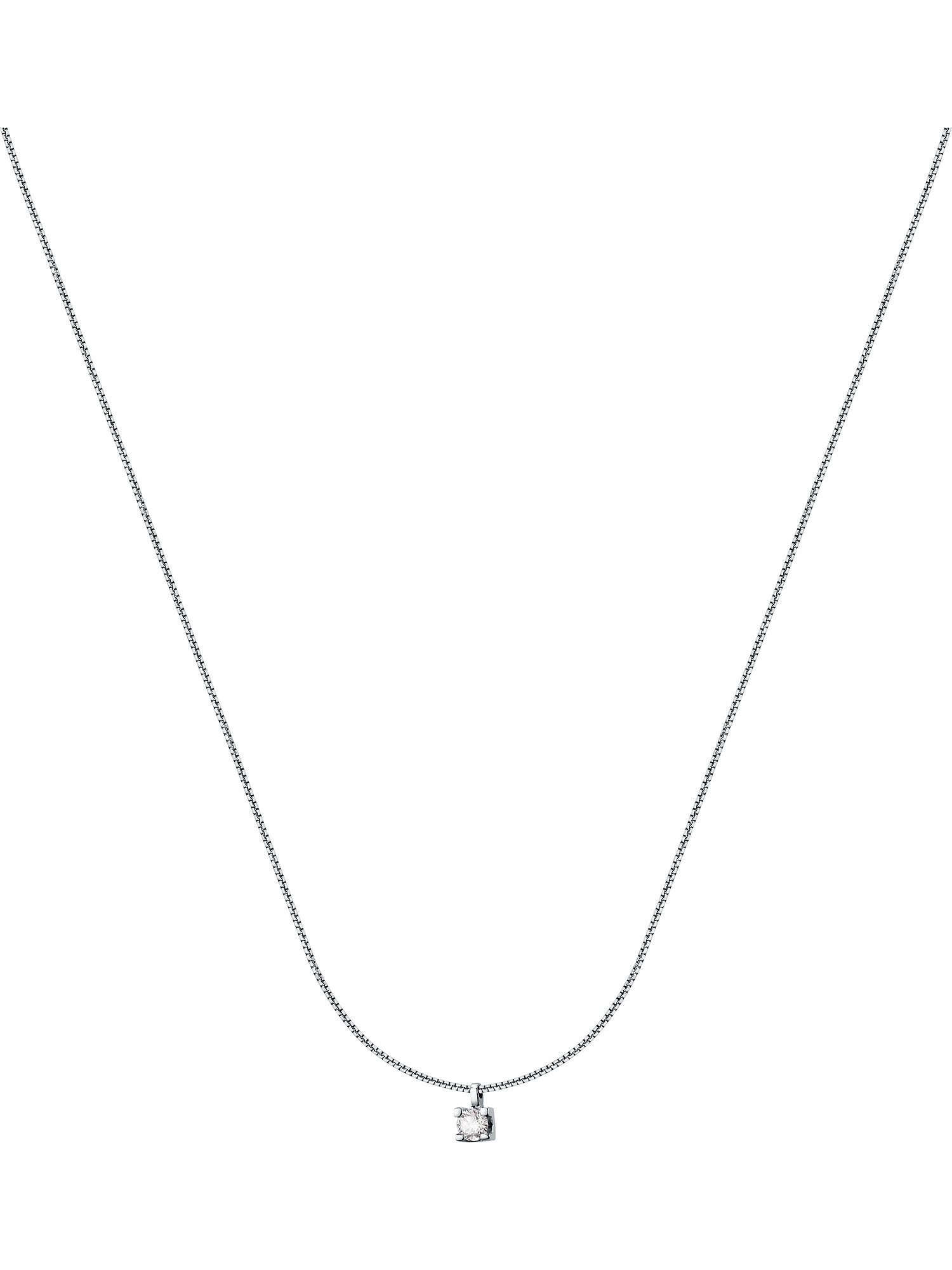 CHRIST Collier CHRIST Damen-Kette 585er Weißgold 1 Diamant