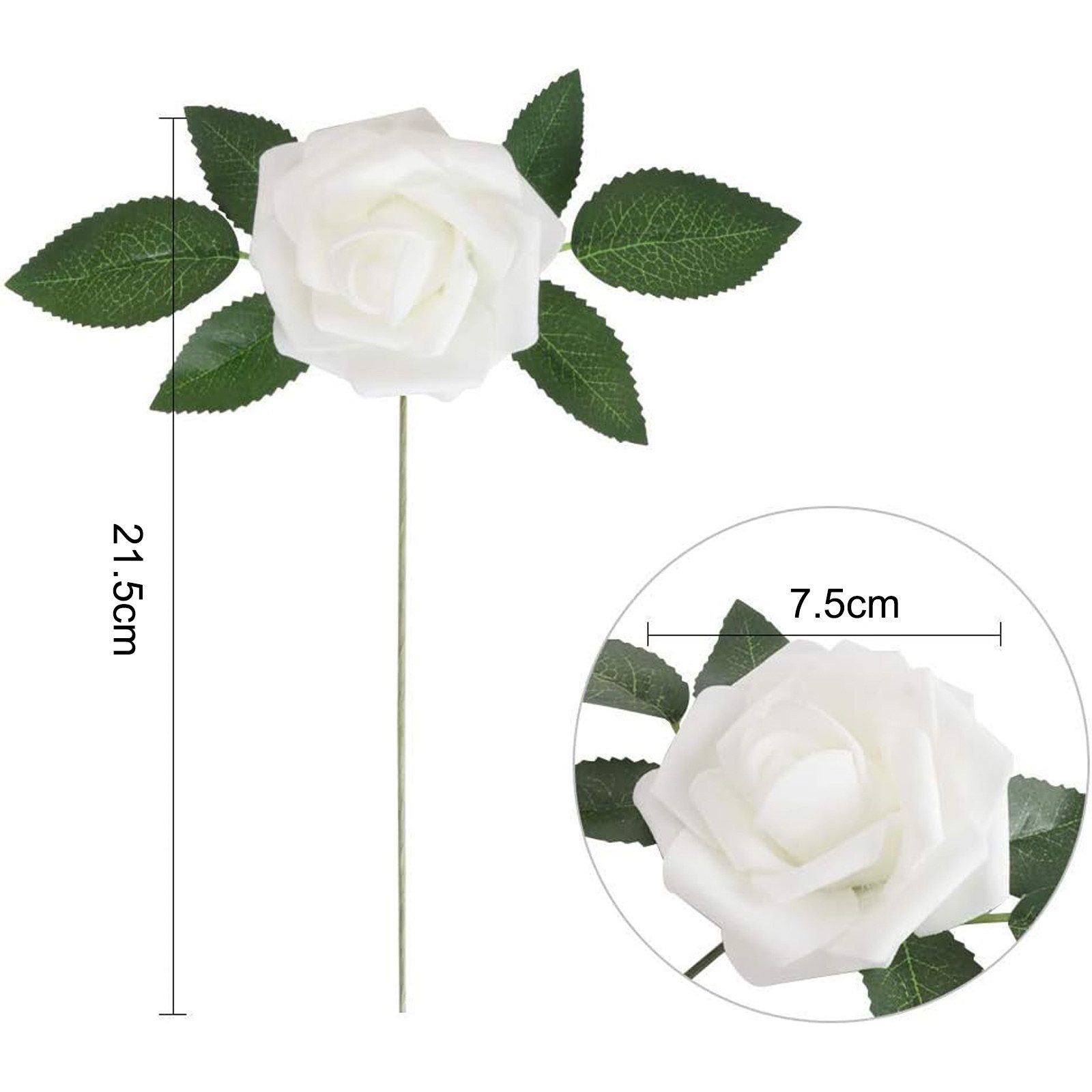 Kunstblume 25 Stück Künstliche Rose Blume Gefälschte Rosen Blumen Blumenstr günstig online kaufen