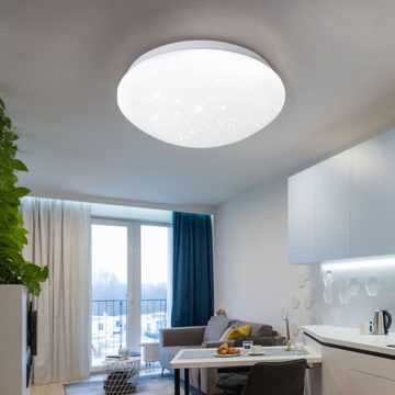 etc-shop LED Deckenleuchte, Leuchtmittel inklusive, Neutralweiß, LED Deckenlampe Deckenleuchte Wohnzimmerleuchte Küchenlampe