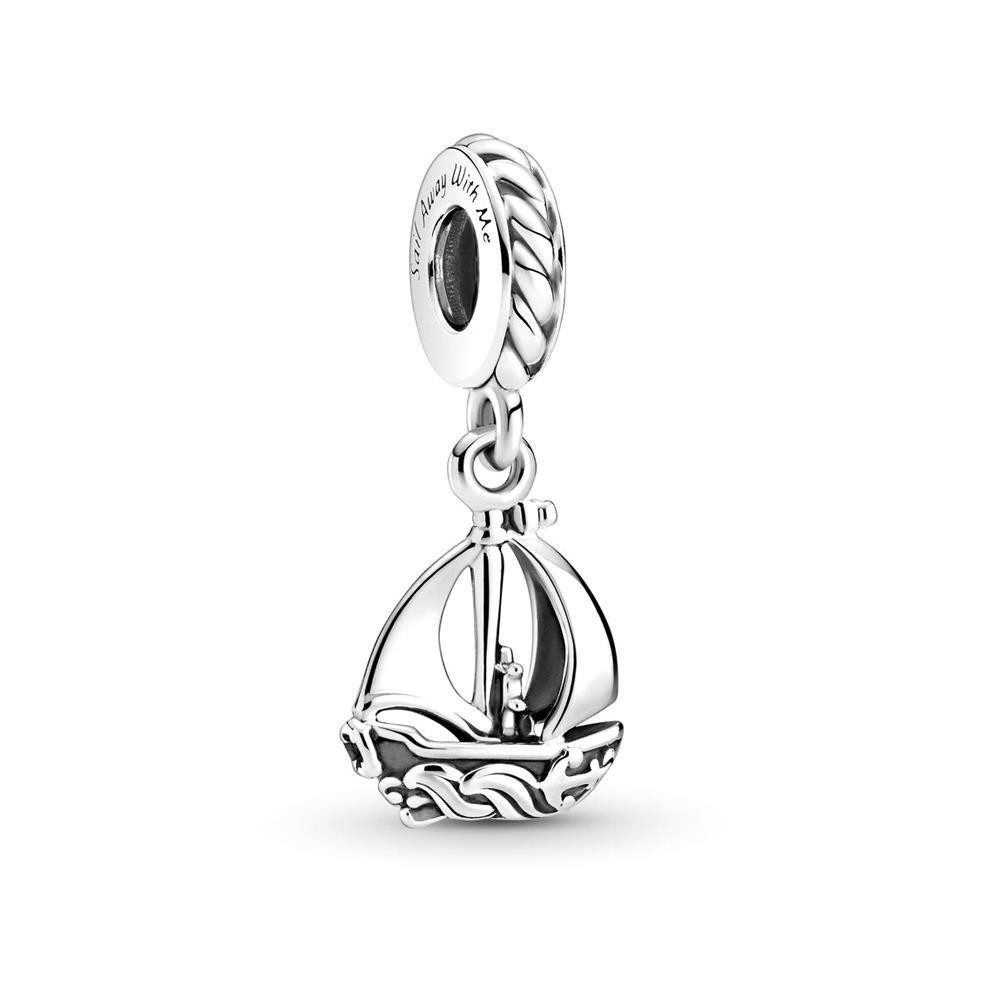 Charm-Einhänger Pandora Moments Segelboot Charm-Anhänger aus Sterling-Silber