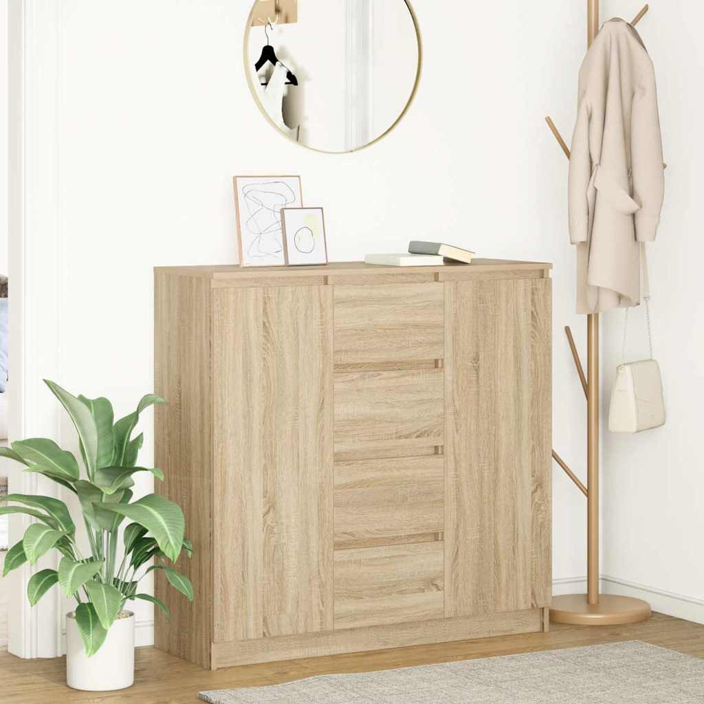vidaXL Sideboard Sideboard mit Schubladen Sonoma-Eiche 100,5x35x98,5 cm (1 St)