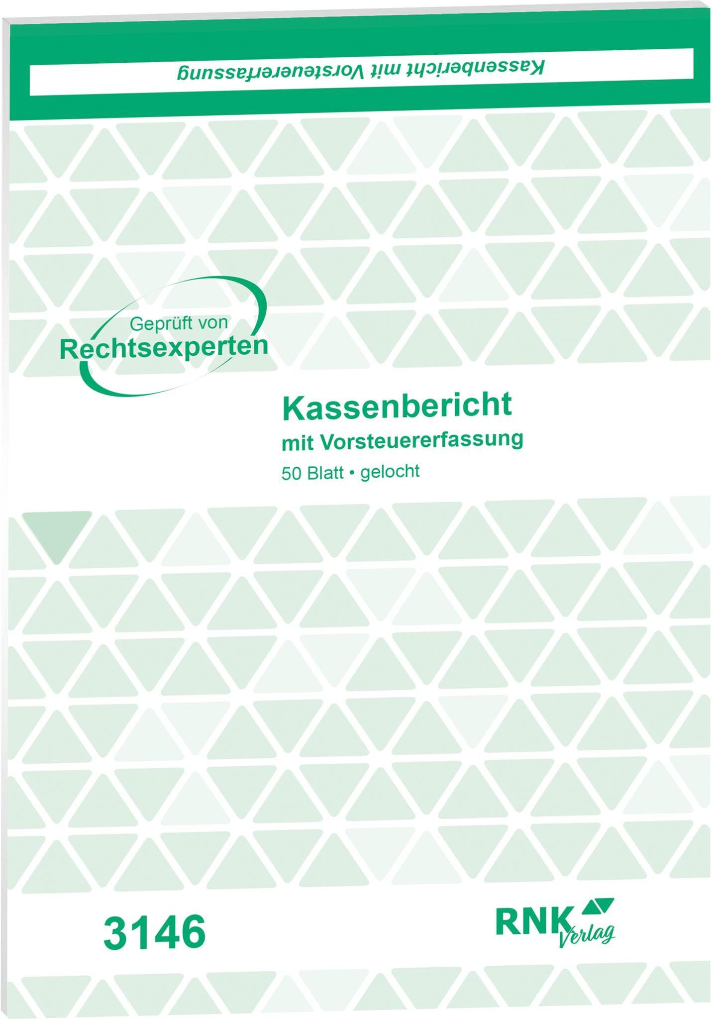RNK Formularblock RNK Kassenberichtsblock A5 50Bl mit ges.MWST Ausweis