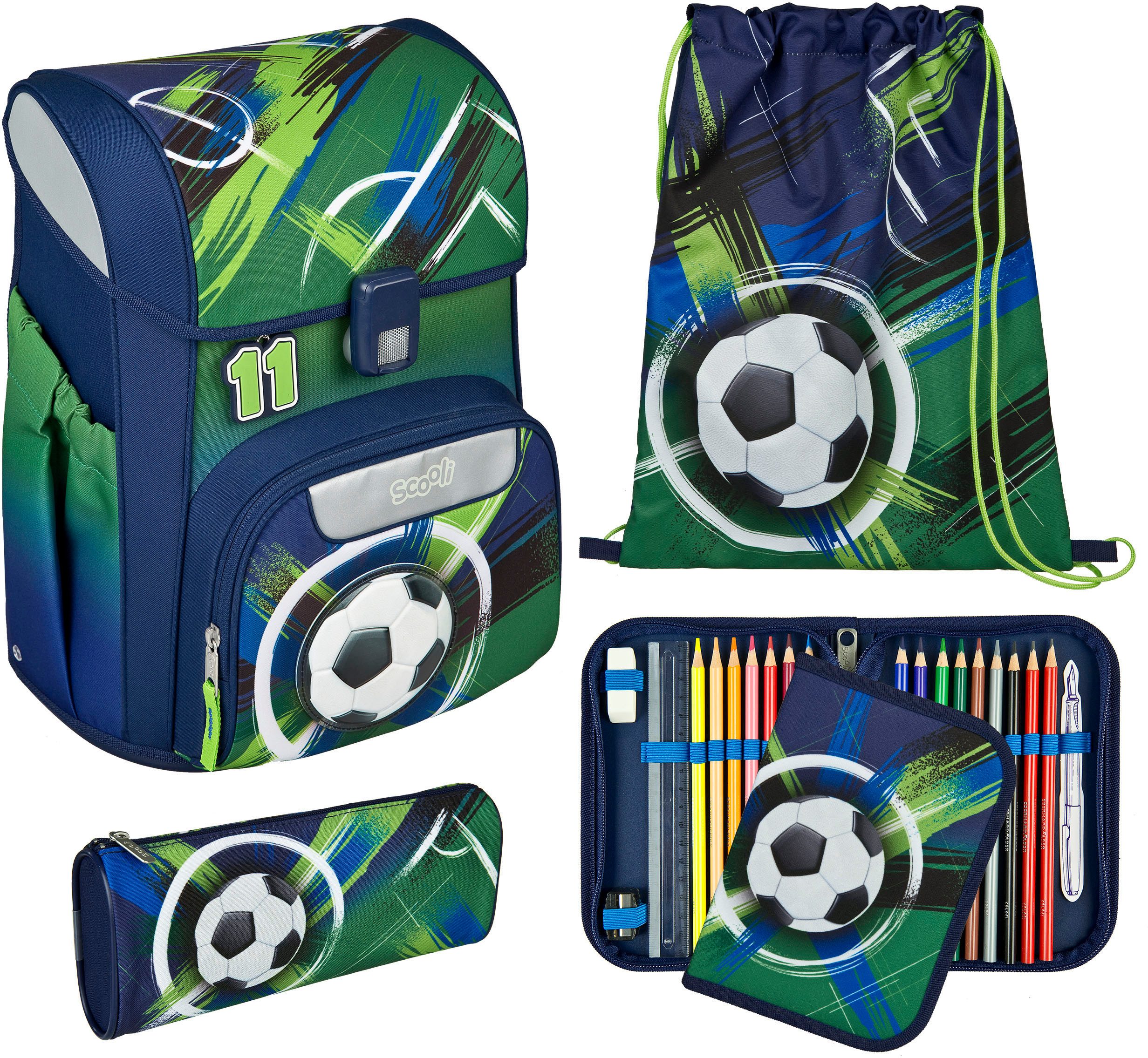 Scooli Schulranzen Easy Start (Set, 5-tlg)