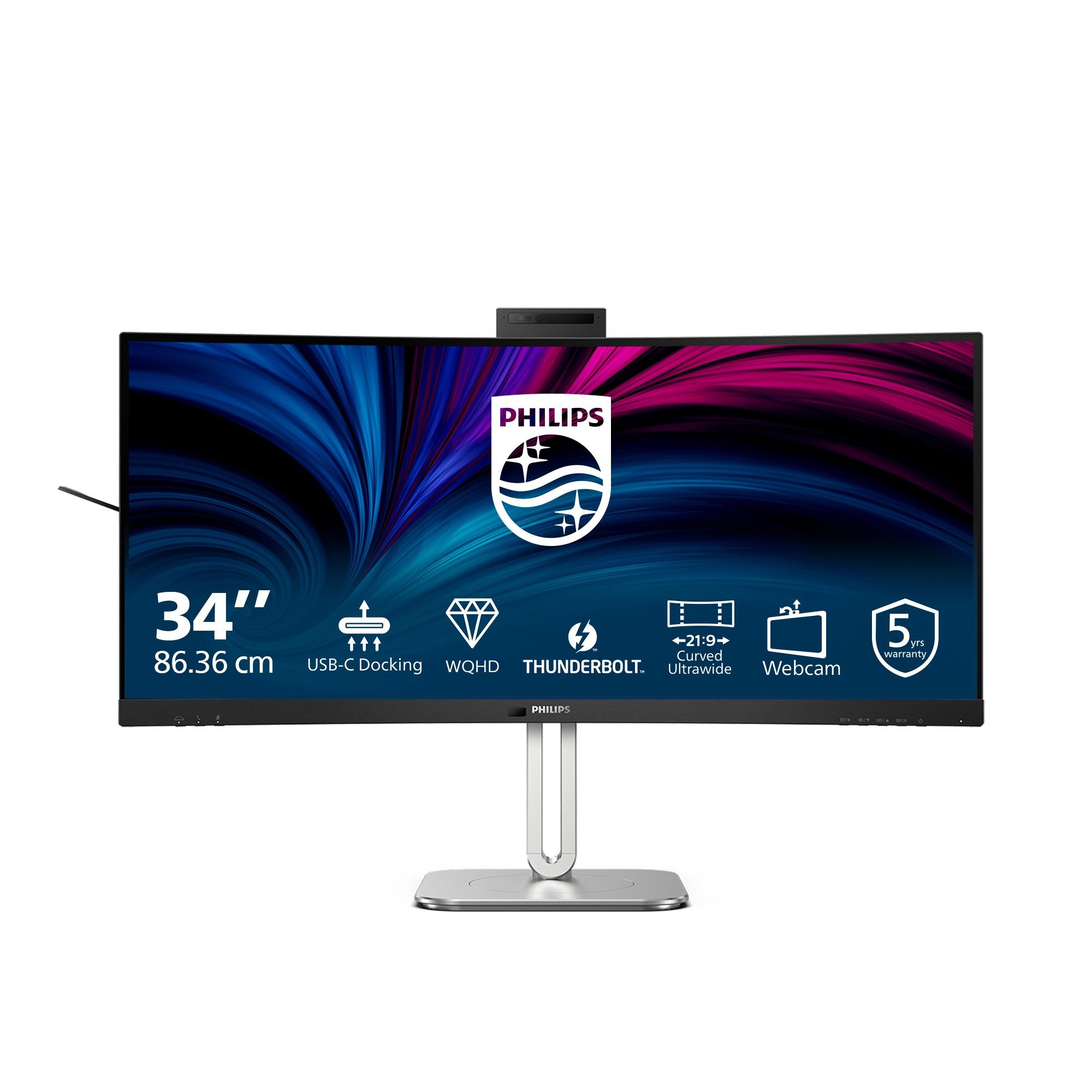 Philips 34B2U6603CH/00 TFT-Monitor (86,4 cm/34 ", 3440 x 1440 px, WQHD, 4 ms Reaktionszeit, 120 Hz, LCD)