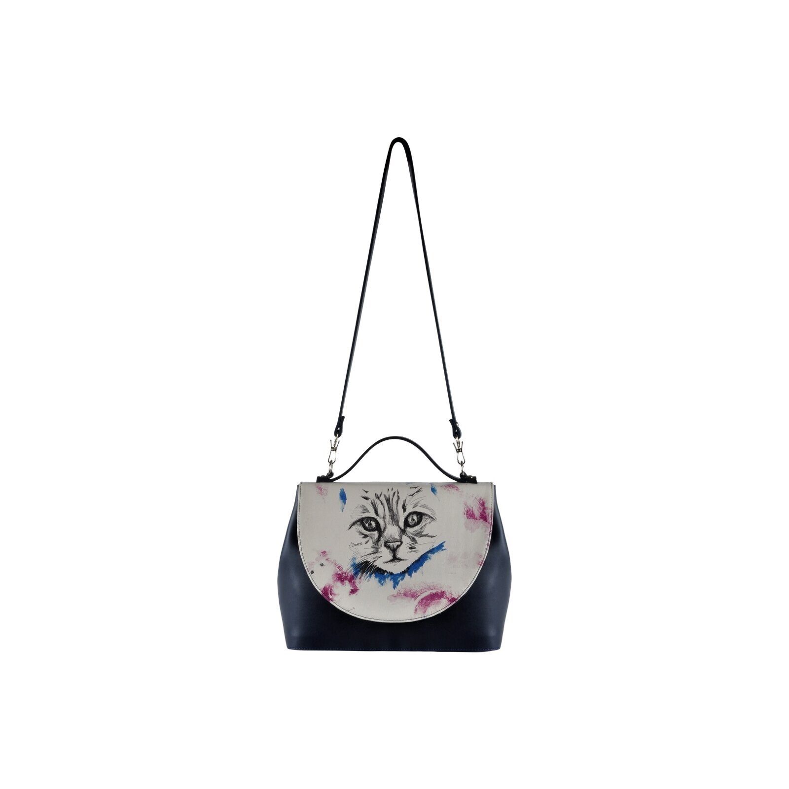 DOGO Henkeltasche Handy Umhängetasche Deepness Schultertasche, Handgefertigt