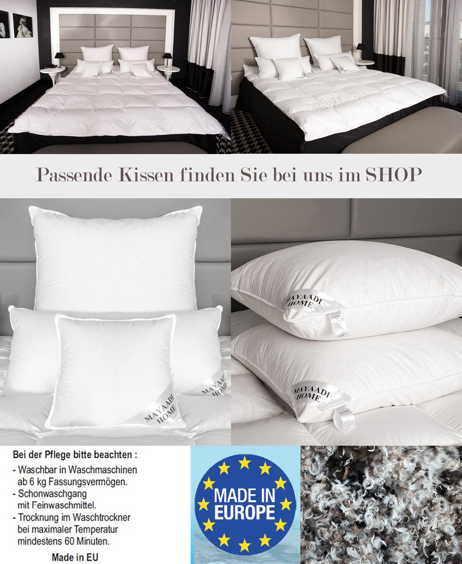 Gramm 30% Bettdecke 30%, Baumwolle Daunen, 70% Daunen HS86 Decke Home, Federn, 70% cm 155x220 Füllung: Daunendecke Mayaadi Bezug: 2200 Baumwollbettdecke,