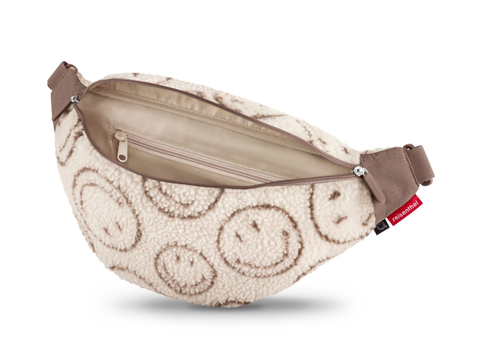 REISENTHEL® Bauchtasche city beltbag smiley® teddy chocolate – Bild 3 von 5