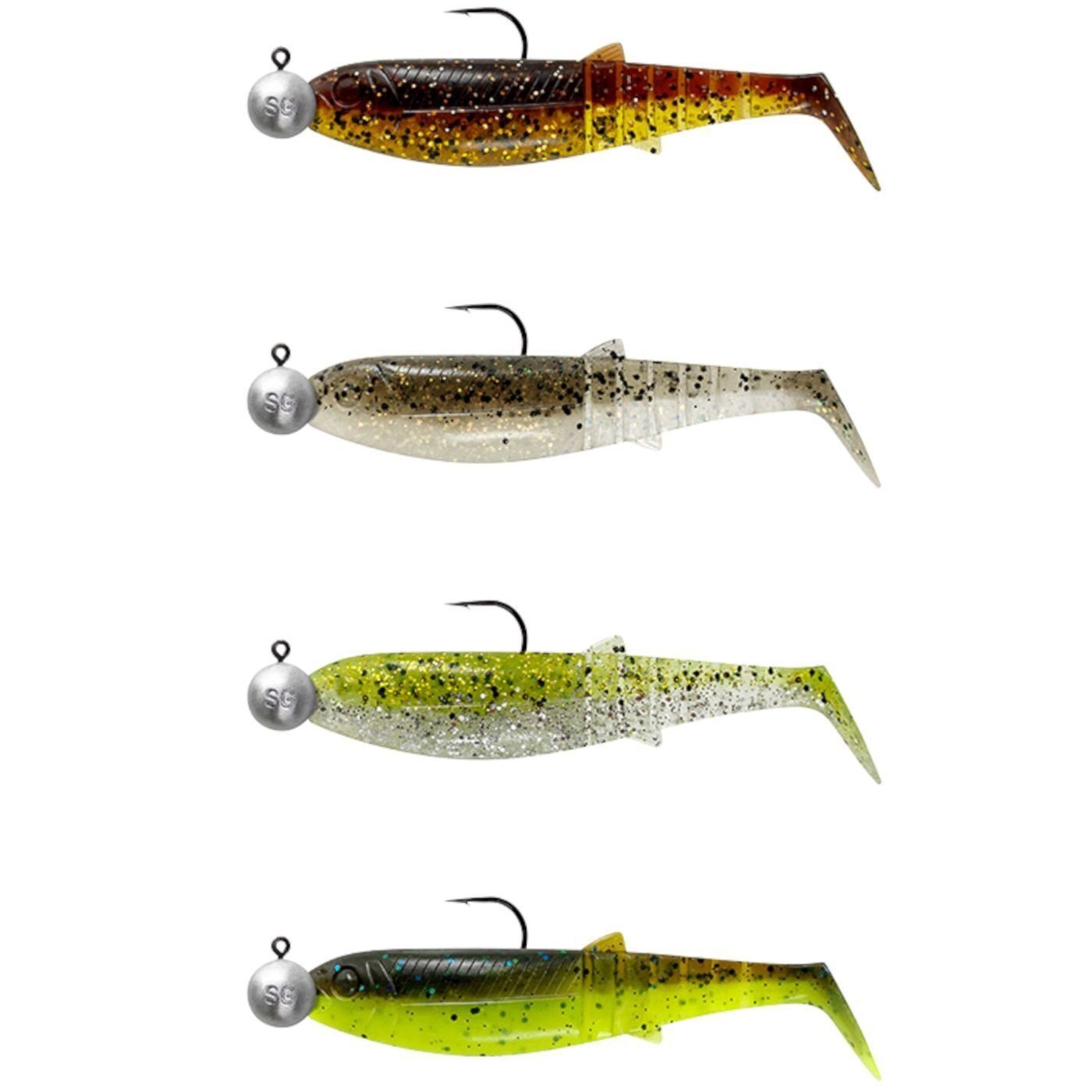 Kunstköder Cannibal Shad Mix 4 montierte Gummifische Gummiköder Softbaits