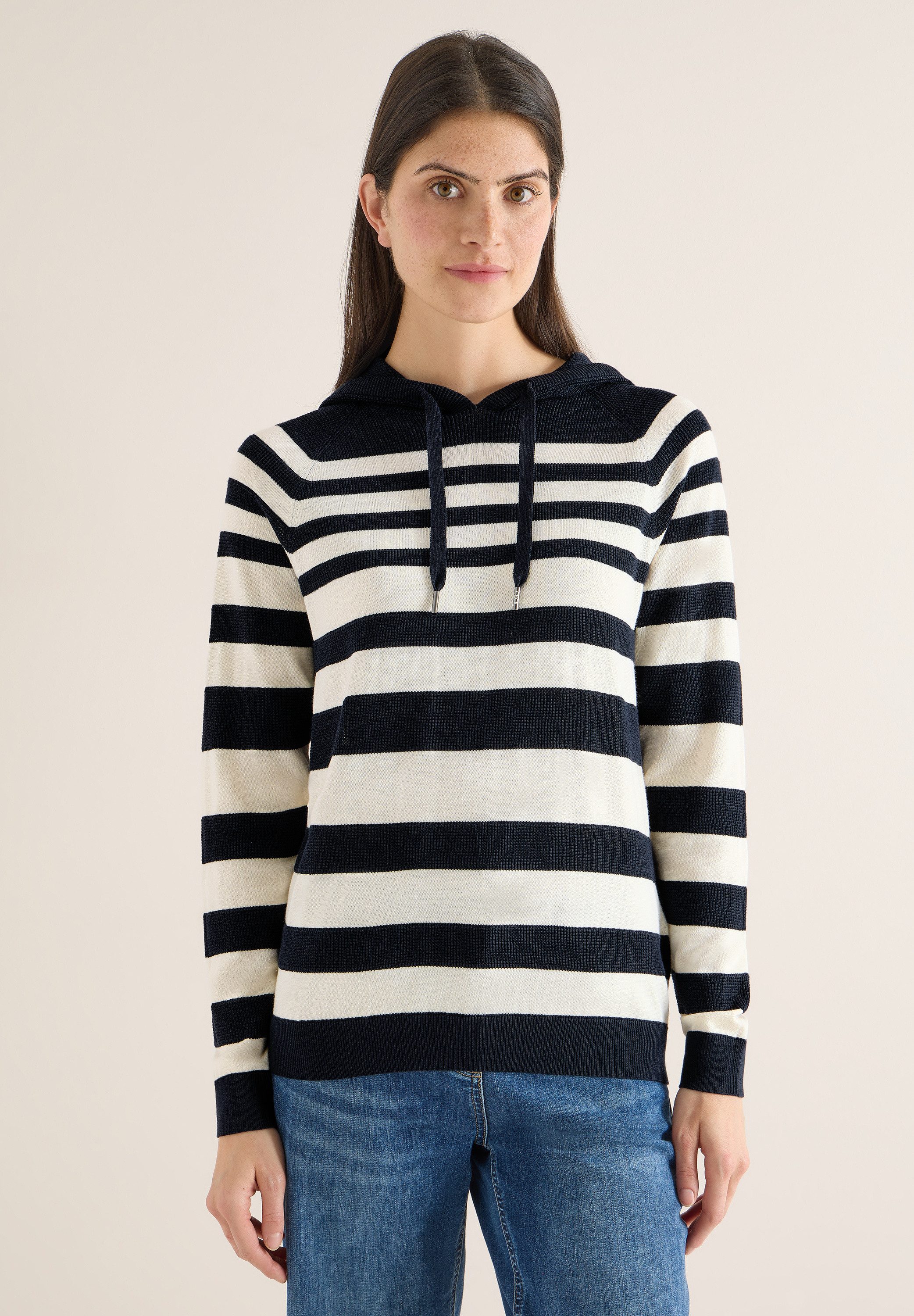 CECIL Strickpullover mit Kapuze günstig online kaufen