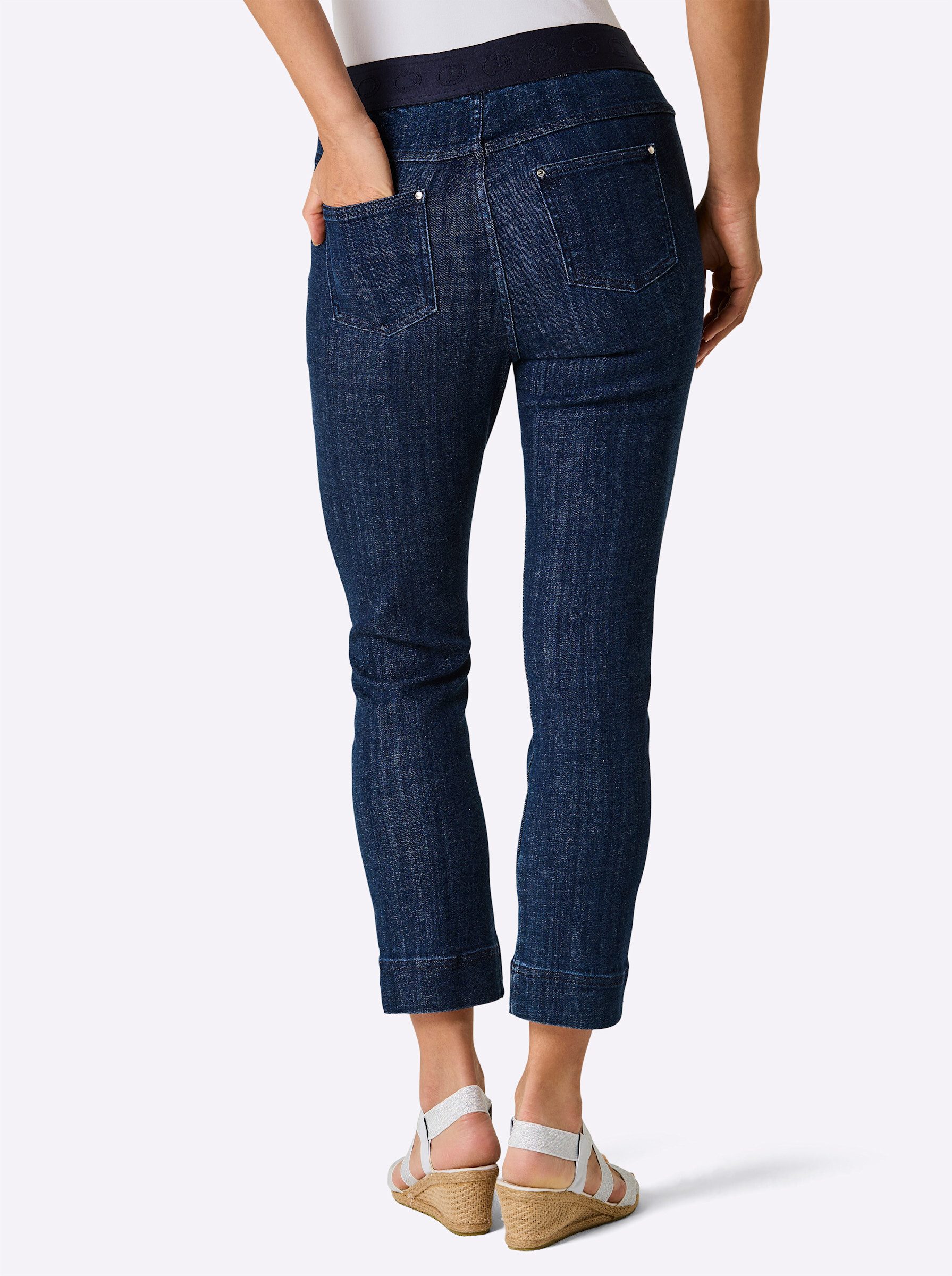 creation L Jeansshorts Lyocell-Mix-Jeans leicht vertieft günstig online kaufen