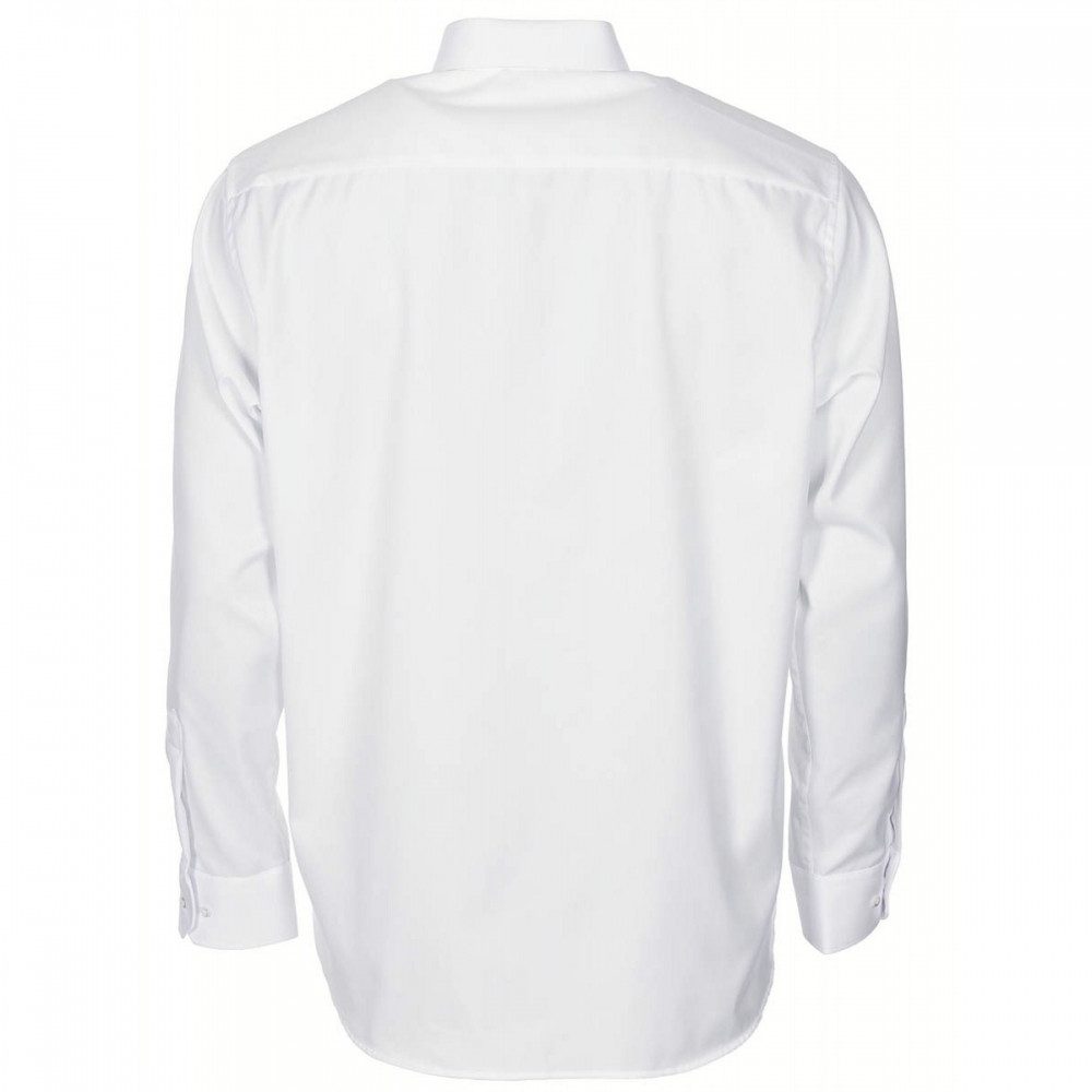 MFH Jeanshemd ETERNA Diensthemd, weiß, mit "Security" Stickerei.