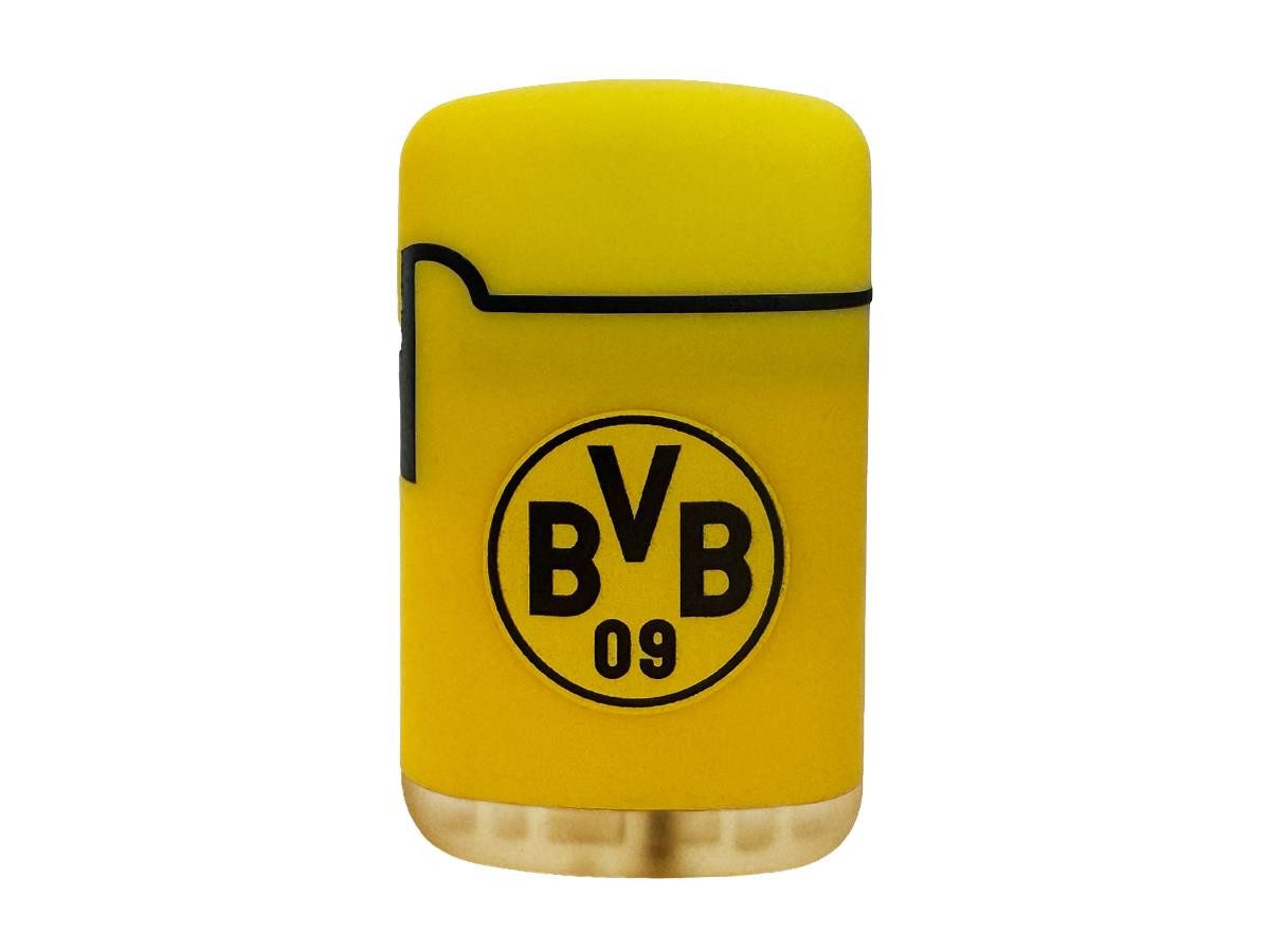 BVB Feuerzeug Borussia Dortmund Easy Torch Jet Sturmfeuerzeug schwarz gelb, BVB Lizenz Fanartikel