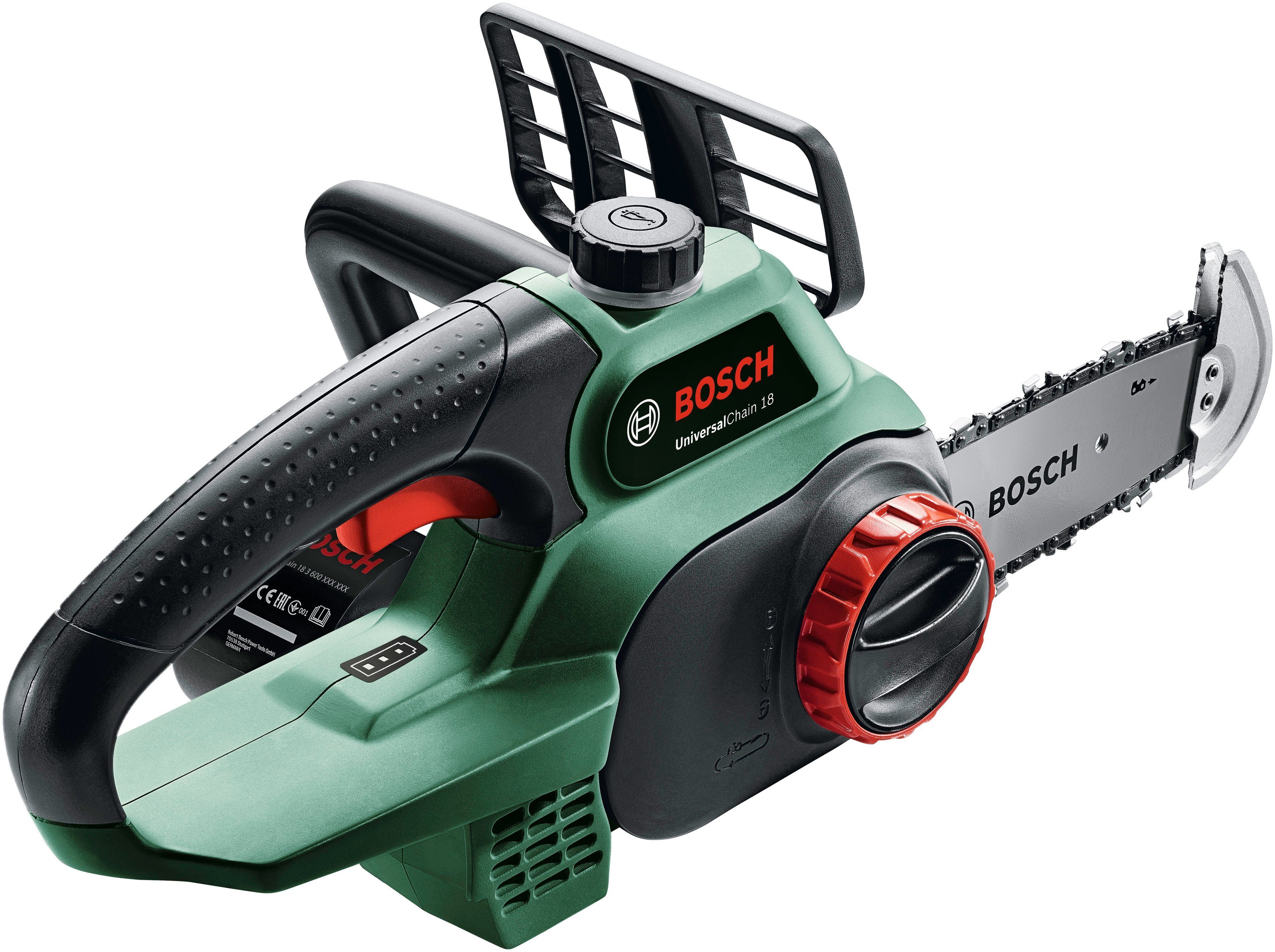 Bosch Home & Garden Akku-Kettensäge UniversalChain 18 V, 20 cm Schwertlänge, ohne Akku und Ladegerät