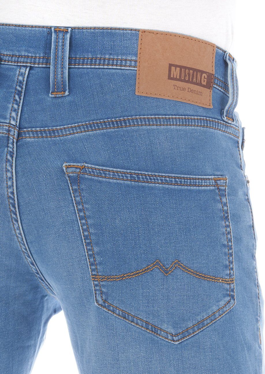 Tapered Denim (312) Herren Hose Denim Jeanshose X Fit K Medium Real Tapered-fit-Jeans mit Stretch Blue Slim Oregon MUSTANG