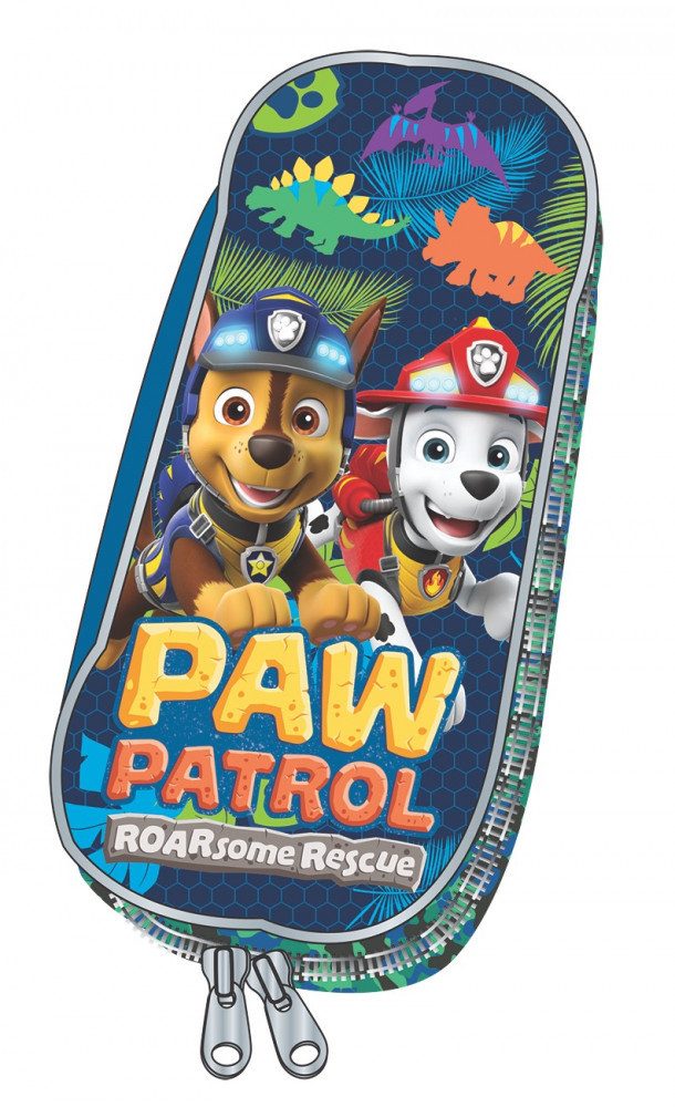 PAW PATROL Federmäppchen Paw Patrol Dino Rescue Federmäppchen 23,5 cm