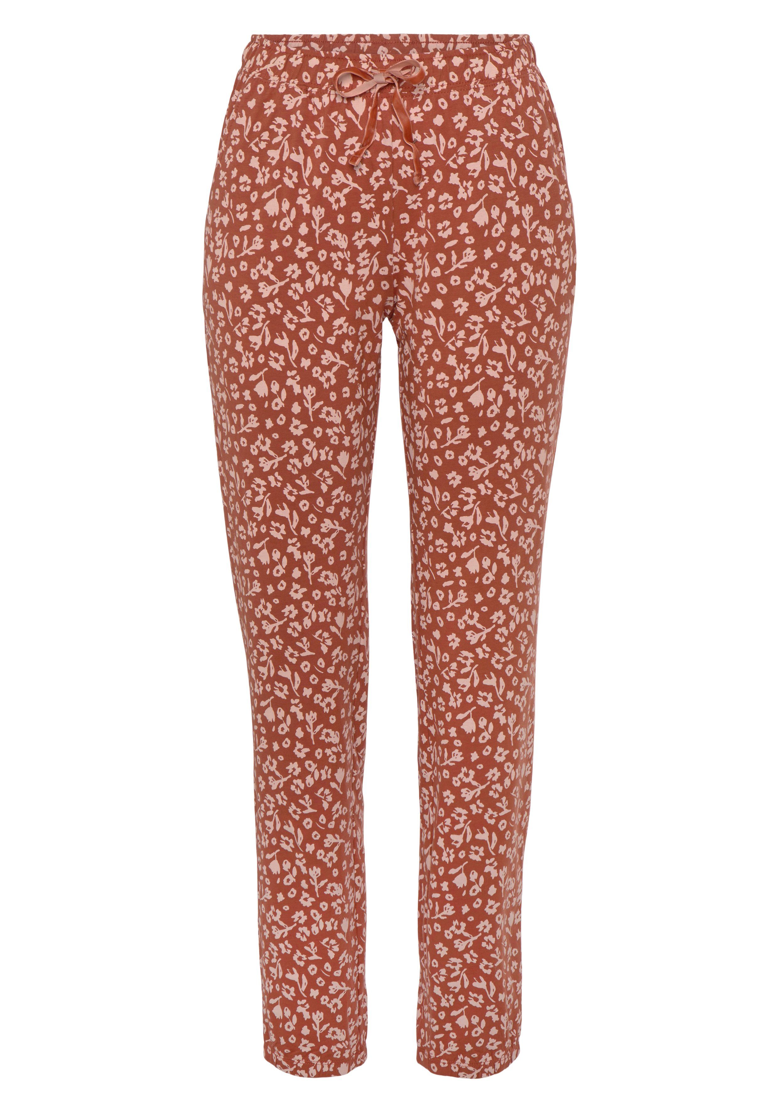 Vivance Dreams Pyjamahose mit Samtband am elastischen Tunnelzugbund günstig online kaufen