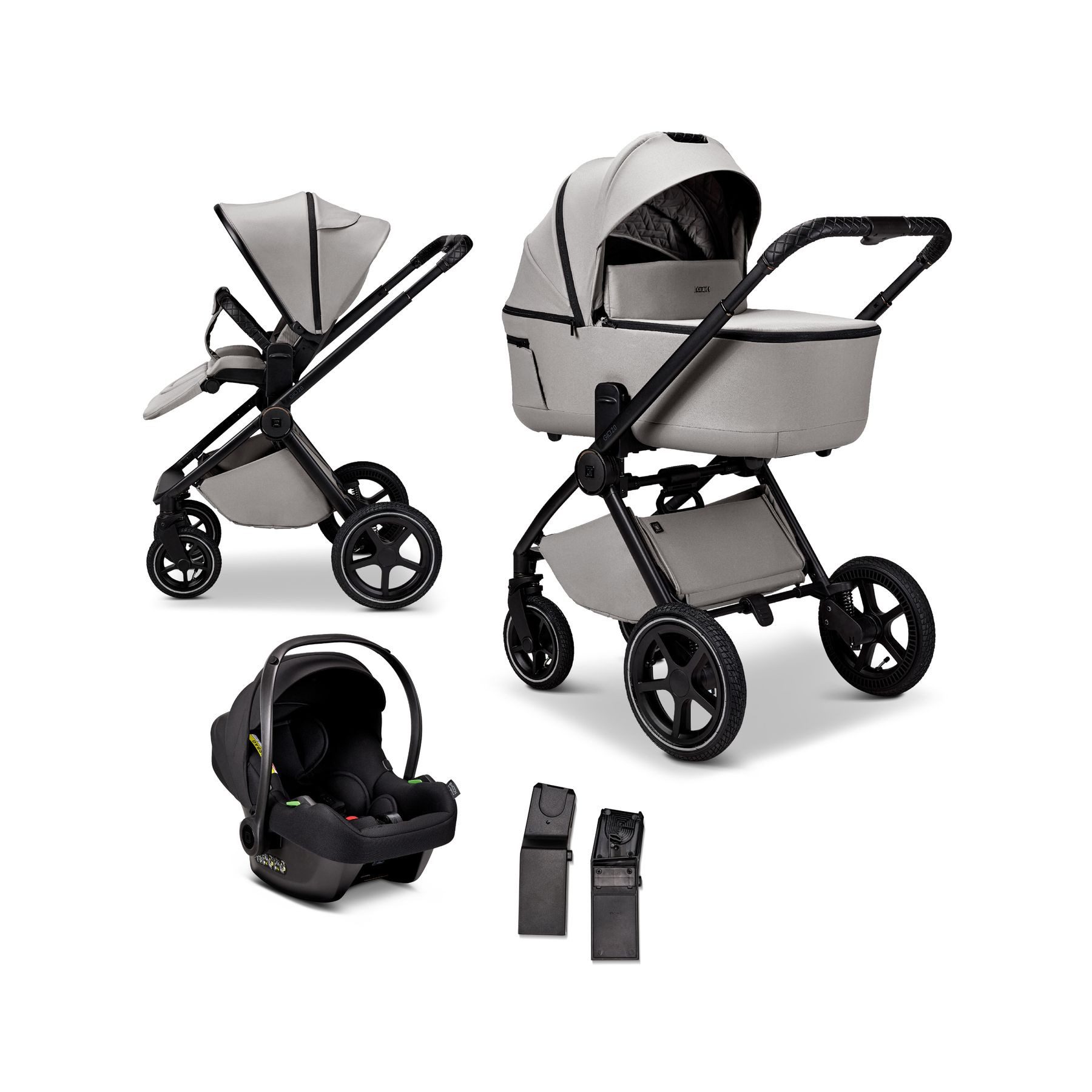 Moon Kombi-Kinderwagen Gio 2.0 Kinderwagen Winterset inkl. gratis Handmuff/Fußsack
