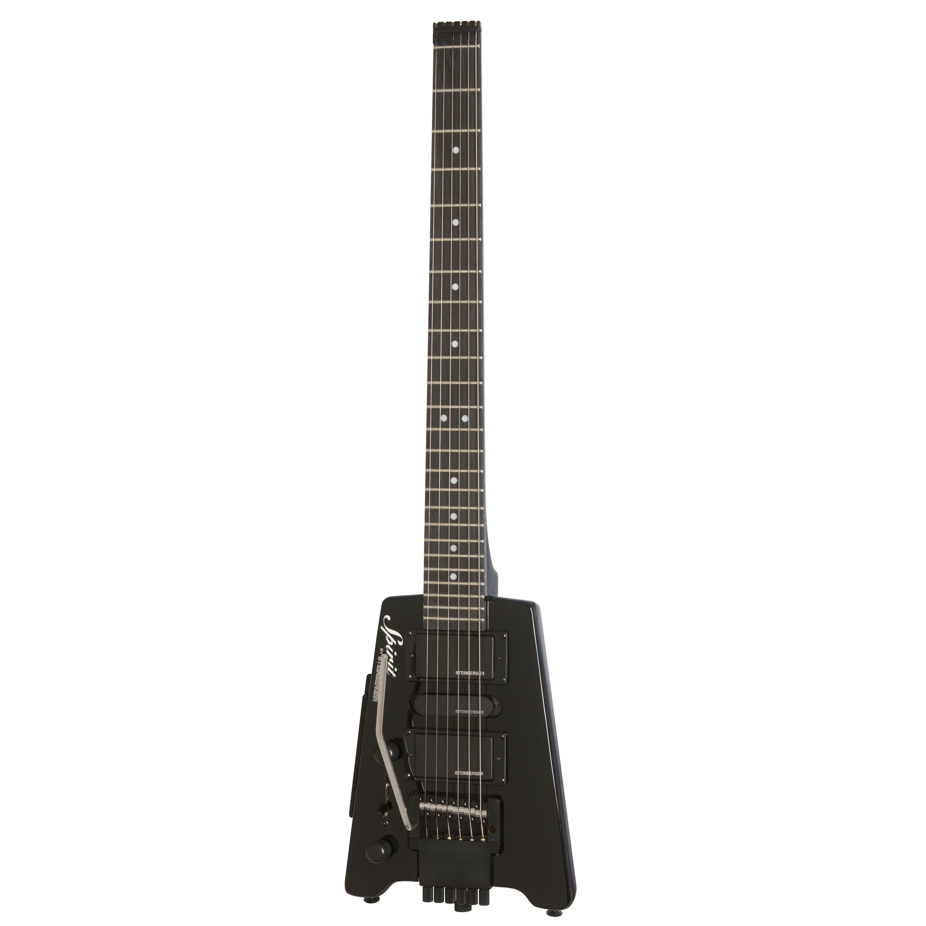 Steinberger Spielzeug-Musikinstrument, Spirit GT-PRO Deluxe Lefthand Black - E-Gitarre für Linkshänder