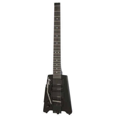Steinberger E-Gitarre, Spirit GT-PRO Deluxe Lefthand Black - E-Gitarre für Linkshänder