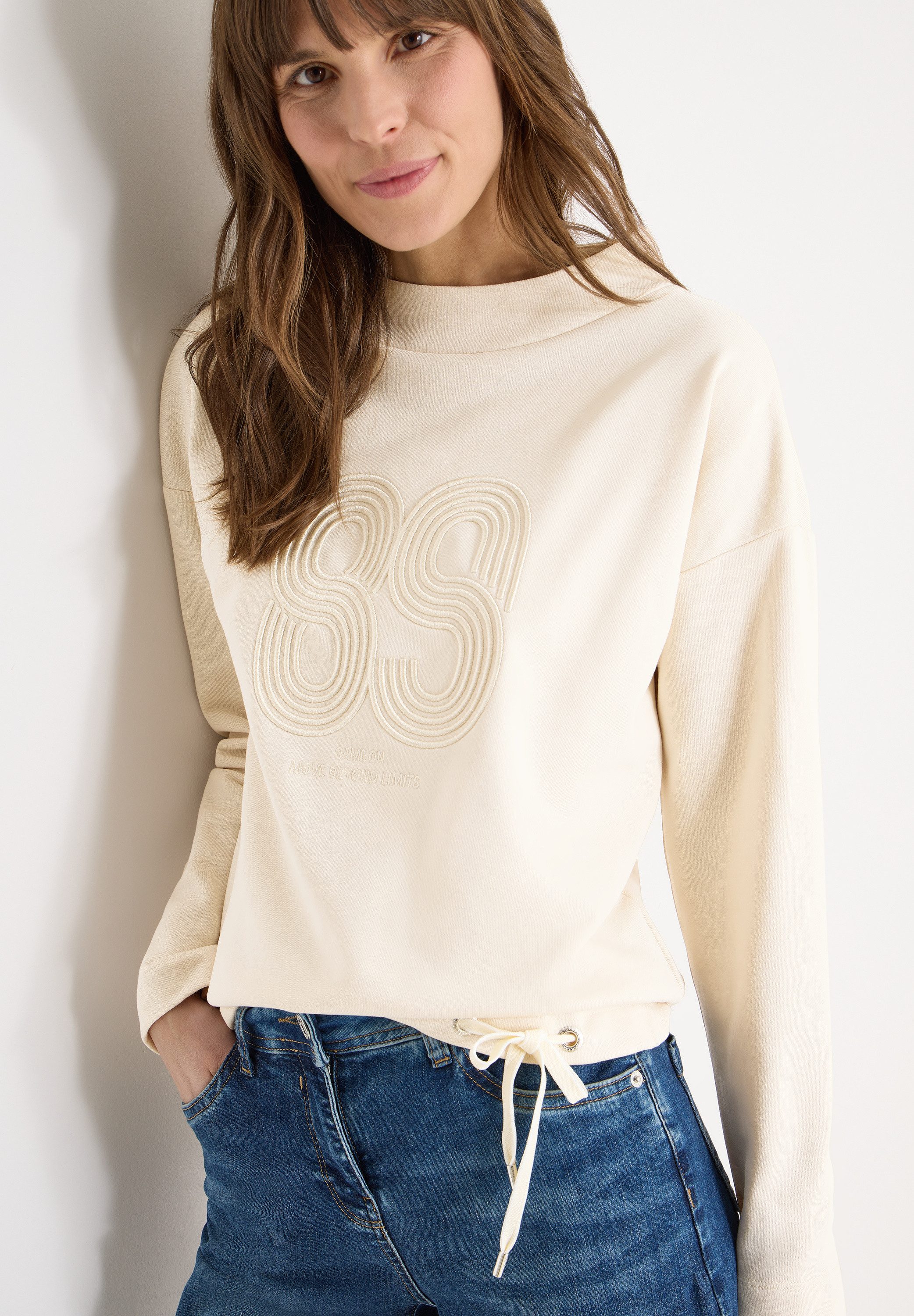 CECIL Langarmshirt Mit Stickerei