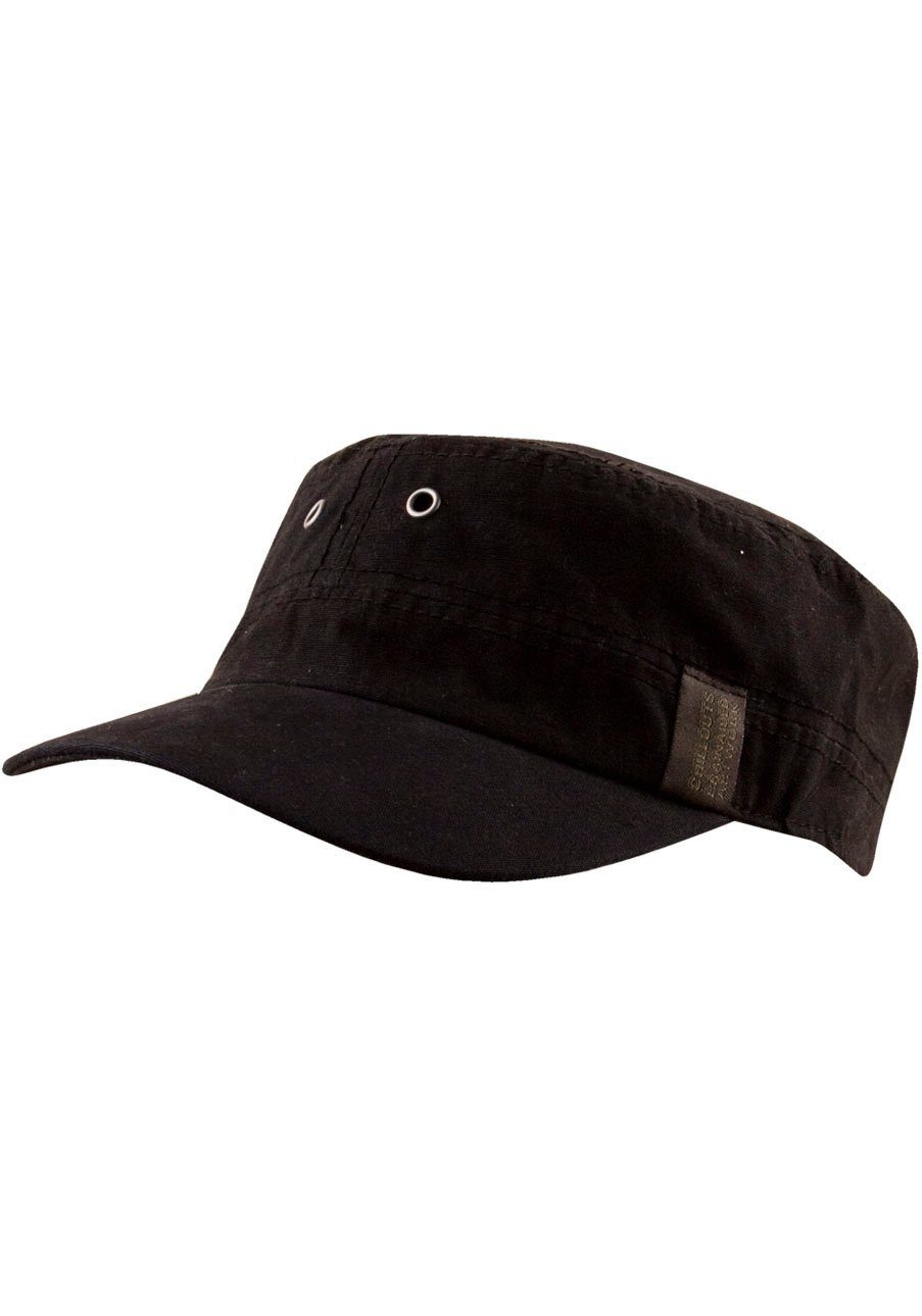 chillouts Army Cap Dublin Hat Cap im Mililtary-Style schwarz | Army Caps
