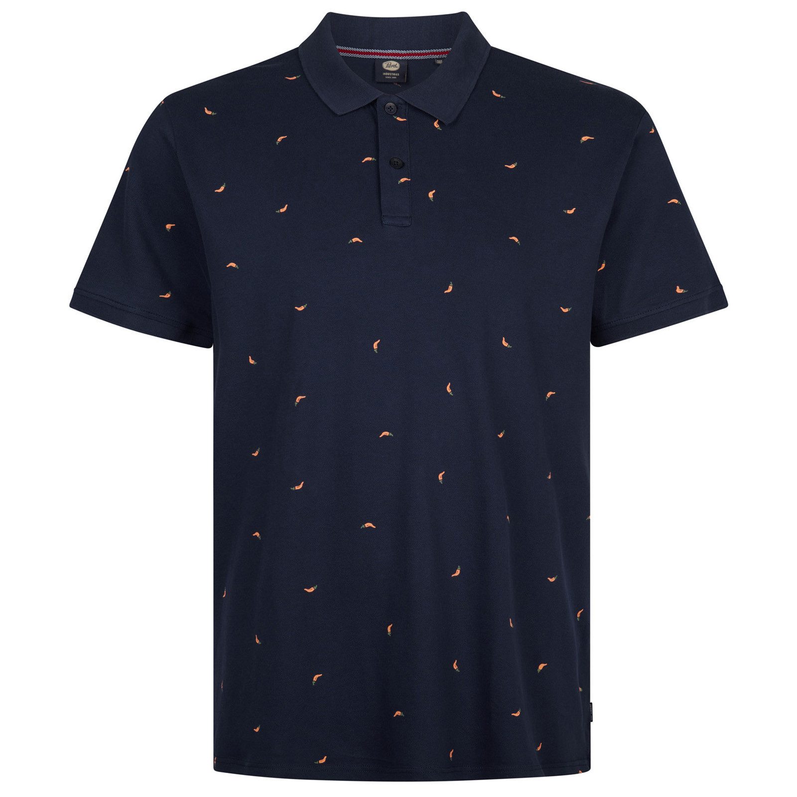 Petrol Industries Poloshirt Petrol Industries XXL Polo navy-orange Chiliprint