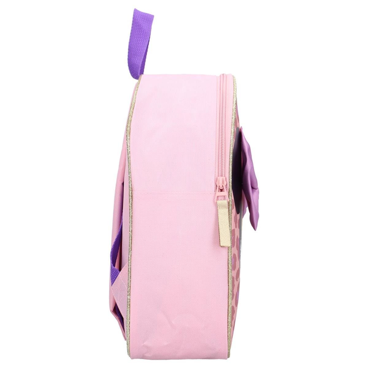 Vadobag Kinderrucksack Kinderrucksack 9 Liter Minnie Maus Real Cool (1-tlg), 3D Schleife