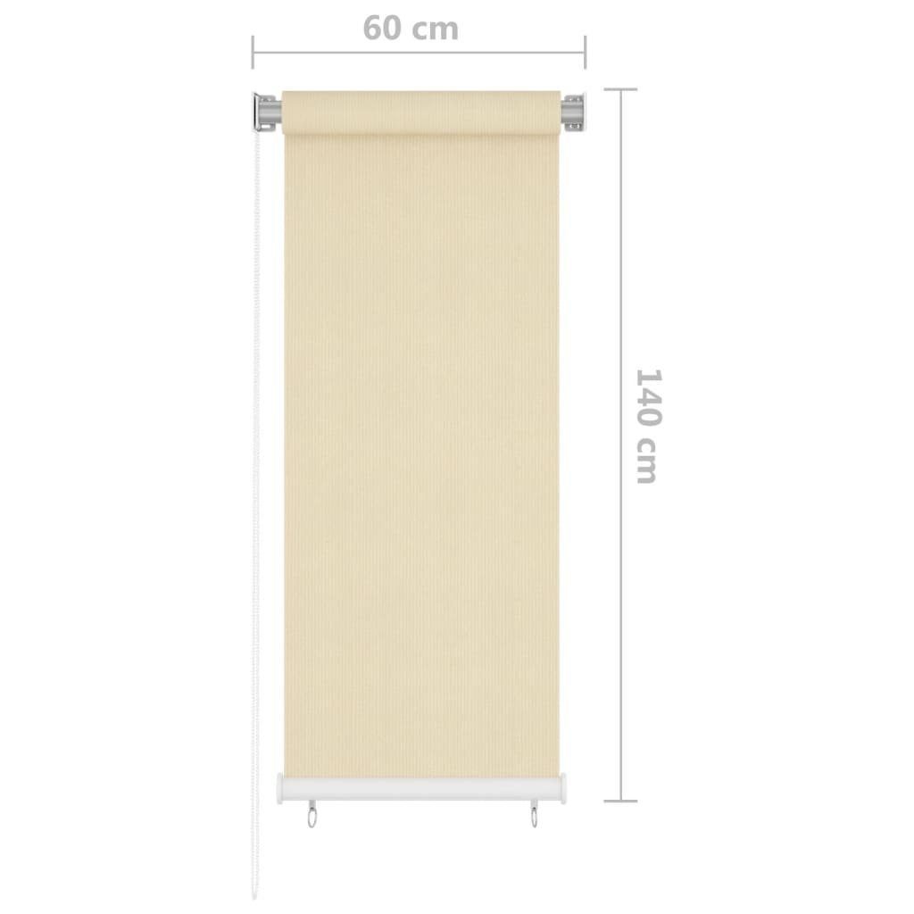 Außenrollo cm Creme HDPE, | Creme 60x140 Rollo Creme vidaXL