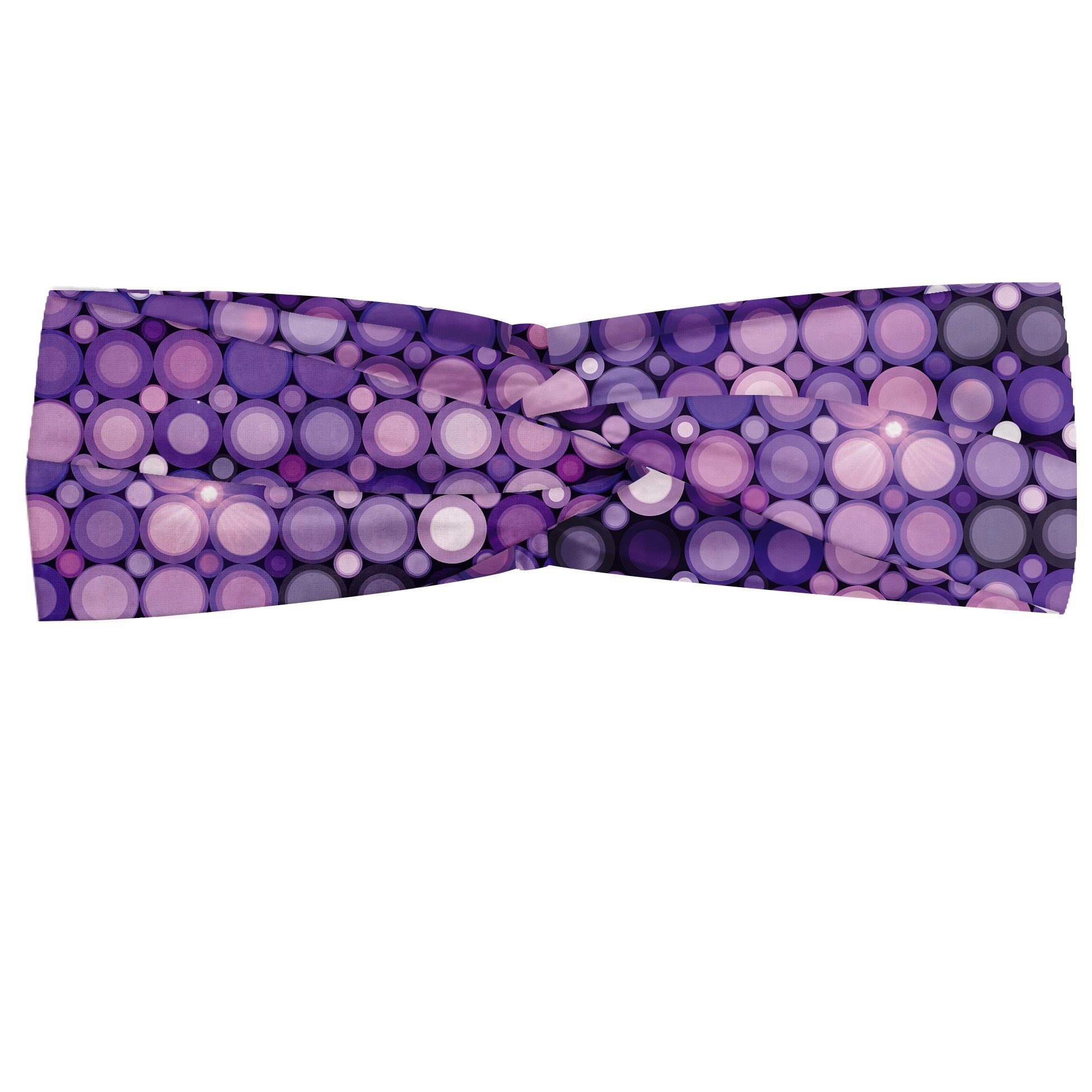 Abakuhaus Stirnband Elastisch und Angenehme alltags accessories Modern Geometrische Violet Kreise