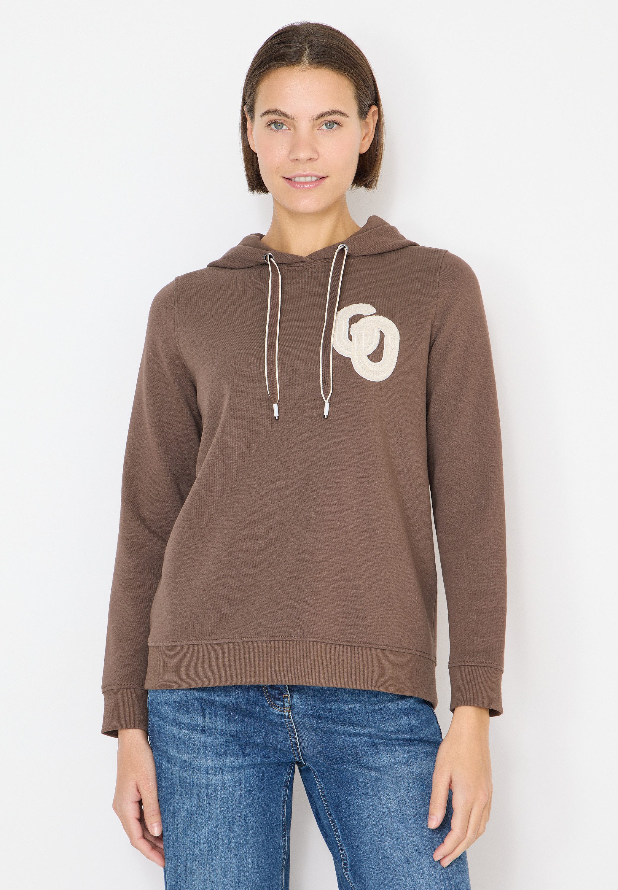 CECIL Sweatshirt mit Kapuze mit Tunnelzugband günstig online kaufen