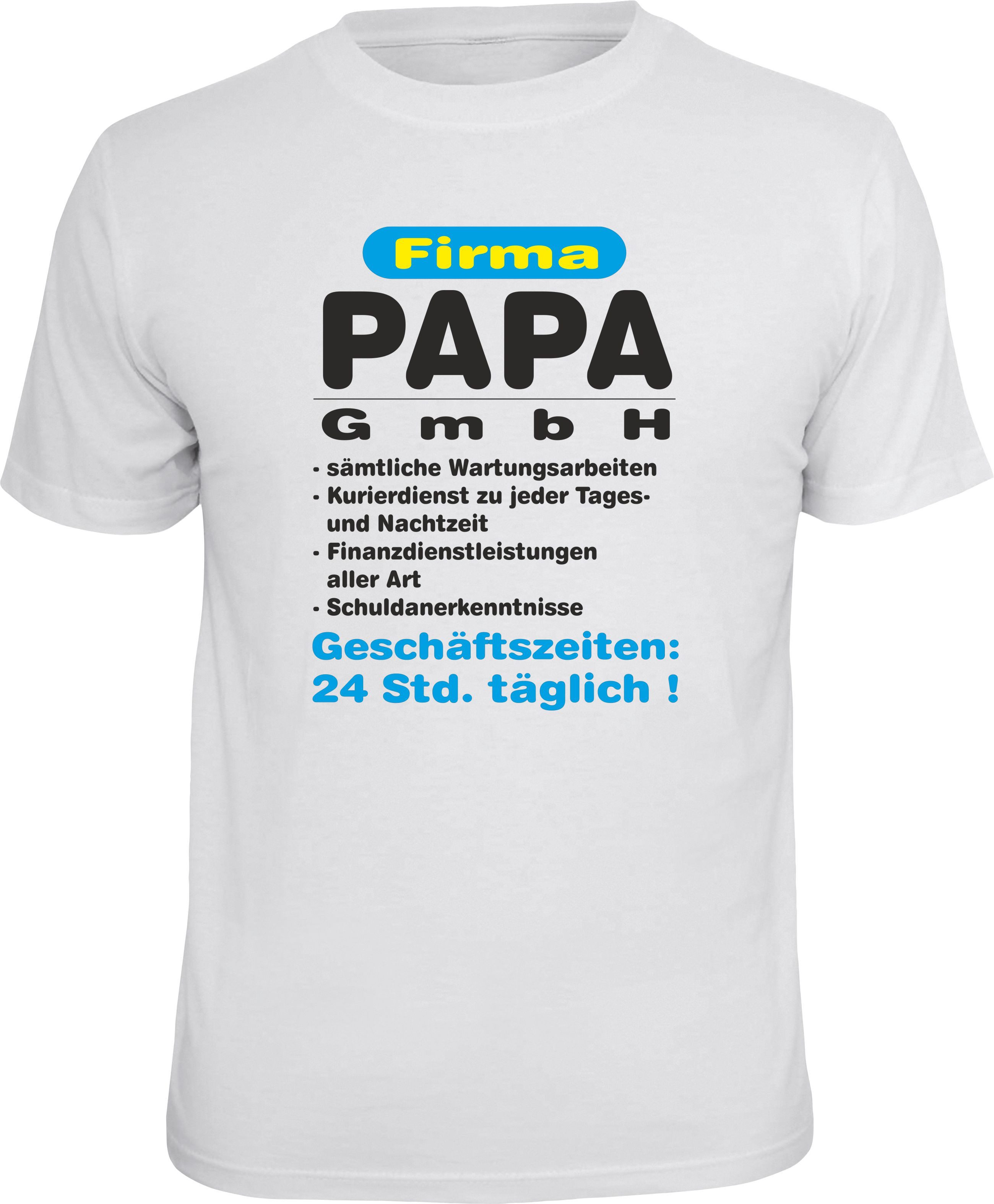 RAHMENLOS® T-Shirt als Geschenk für (werdende) Väter: Firma Papa GmbH