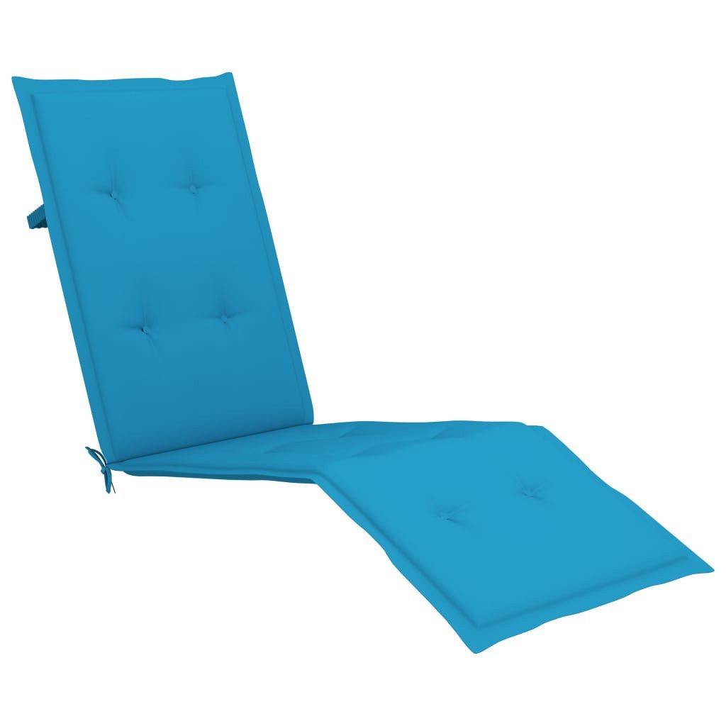 vidaXL Sitzauflage Liegestuhl-Auflage Blau (75+105)x50x4 cm, günstig online kaufen