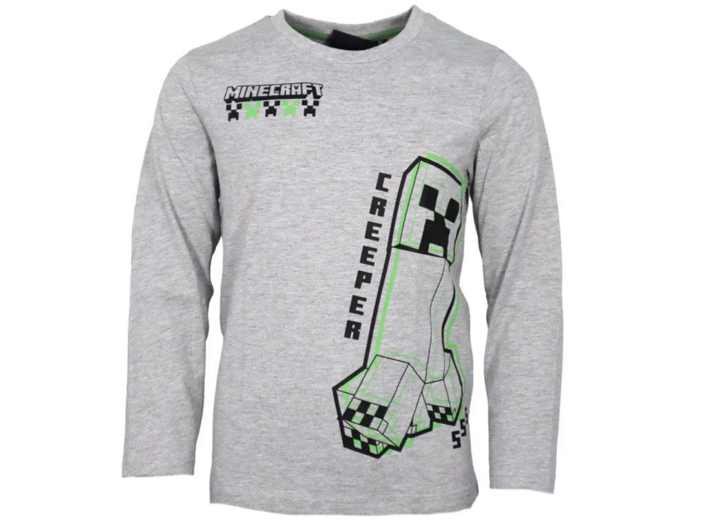 Minecraft Langarmshirt Langarmshirt Minecraft Gamer Creeper Kinder Jungen Langarmshirt