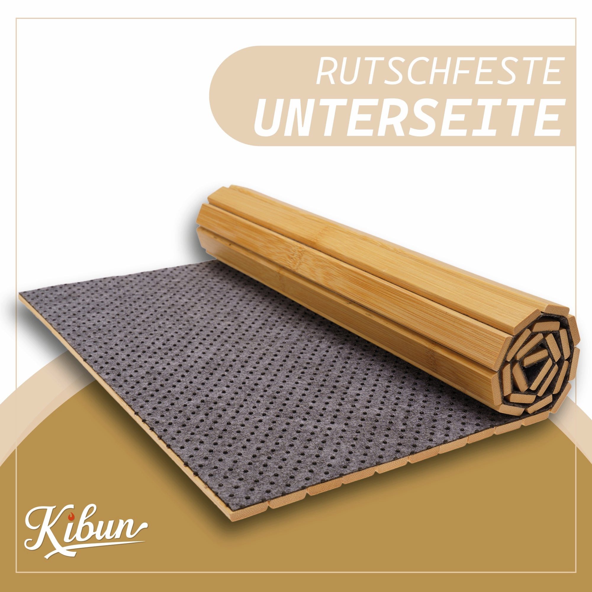 Kibun Ablagetisch Flexible Couch-Ablage aus Bambus 63 x 37 cm (Rutschfestes Sofa-Tablett, 1-St., Sofa & Couch Armlehne), Elegante Sofabar & Sessel-Ablage für Getränke & Snacks