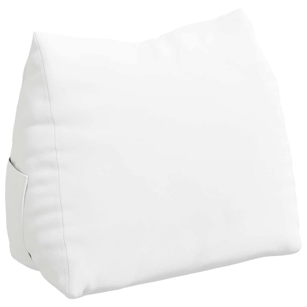 vidaXL Rückenkissen Rückenkissen Weiß 60 x 20 x 50 cm Stoff, 1-tlg.