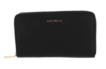 COCCINELLE Geldbörse Metallic Soft, aus echtem Rindsleder